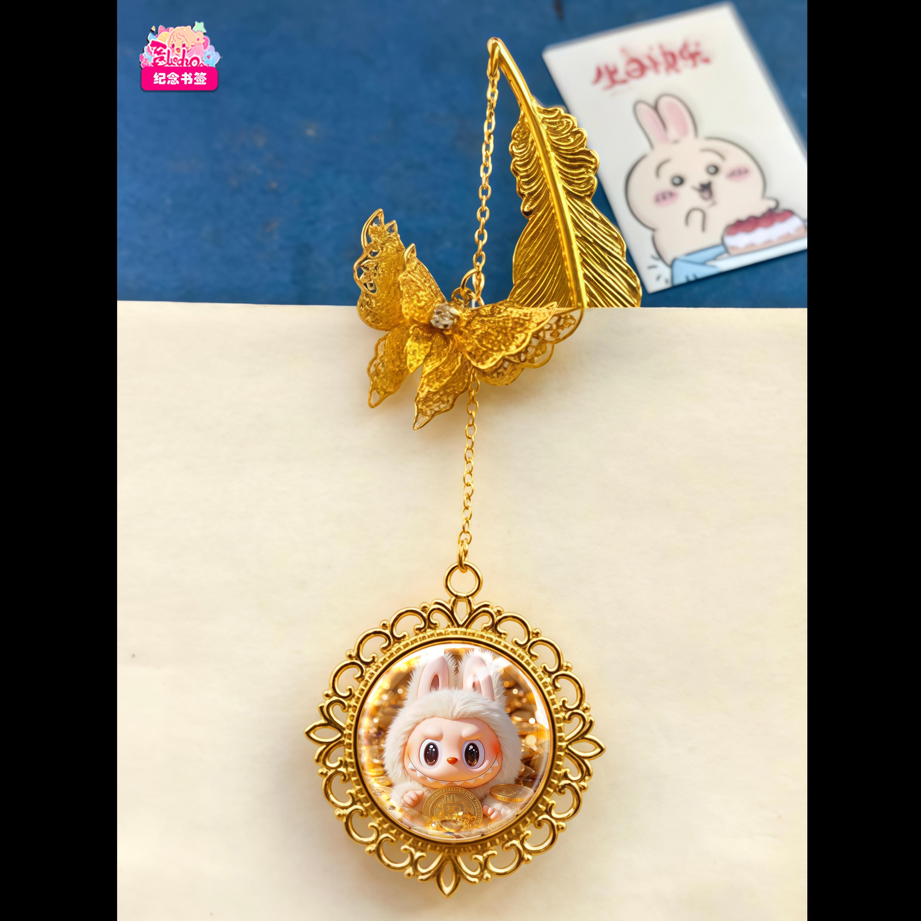 【週邊】阿喵畫社－Labubu 招財書籤