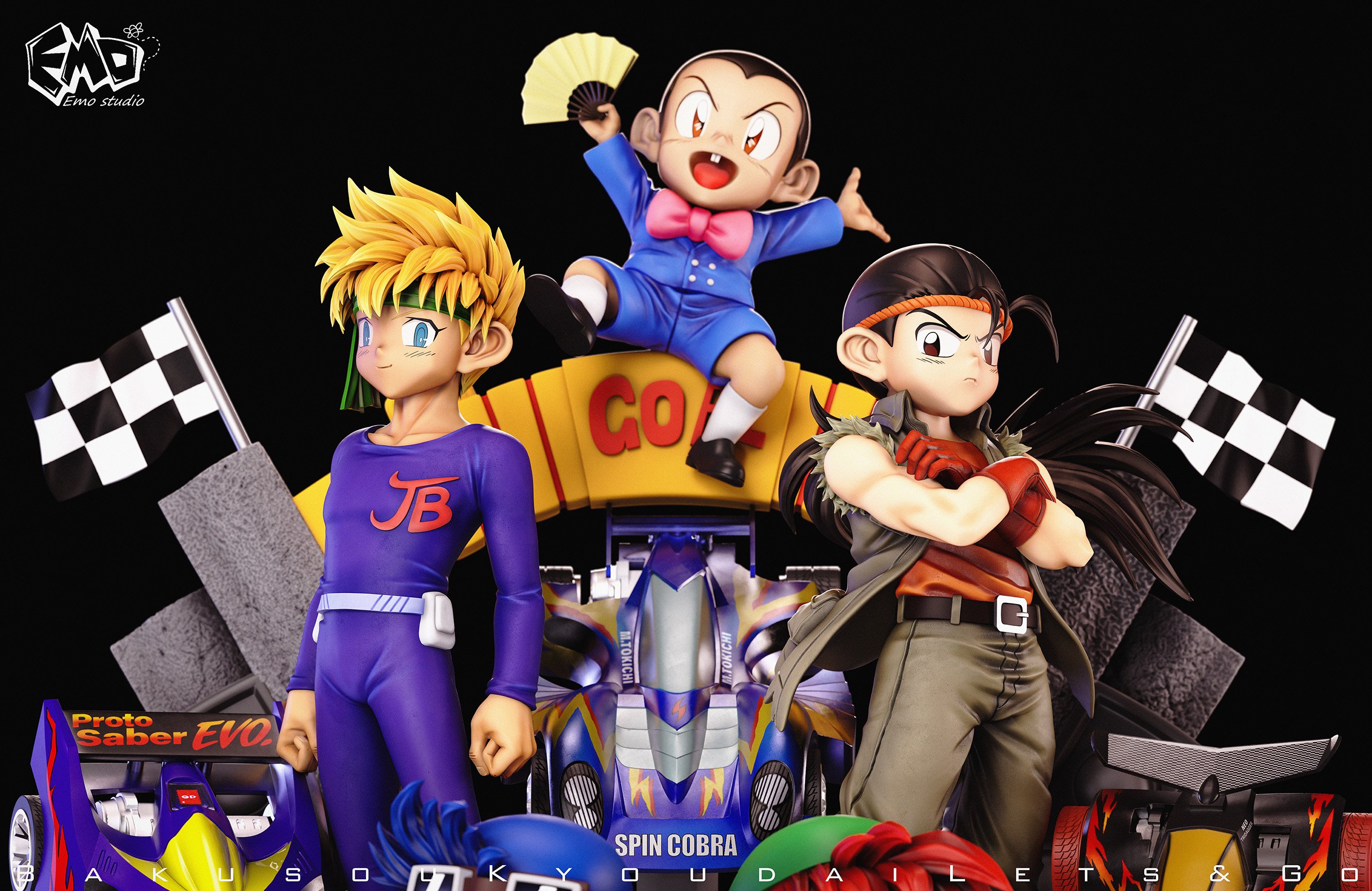 【爆走兄弟】Emo-童年殺畢業雕像系列 第二彈 開始冠軍的旅程