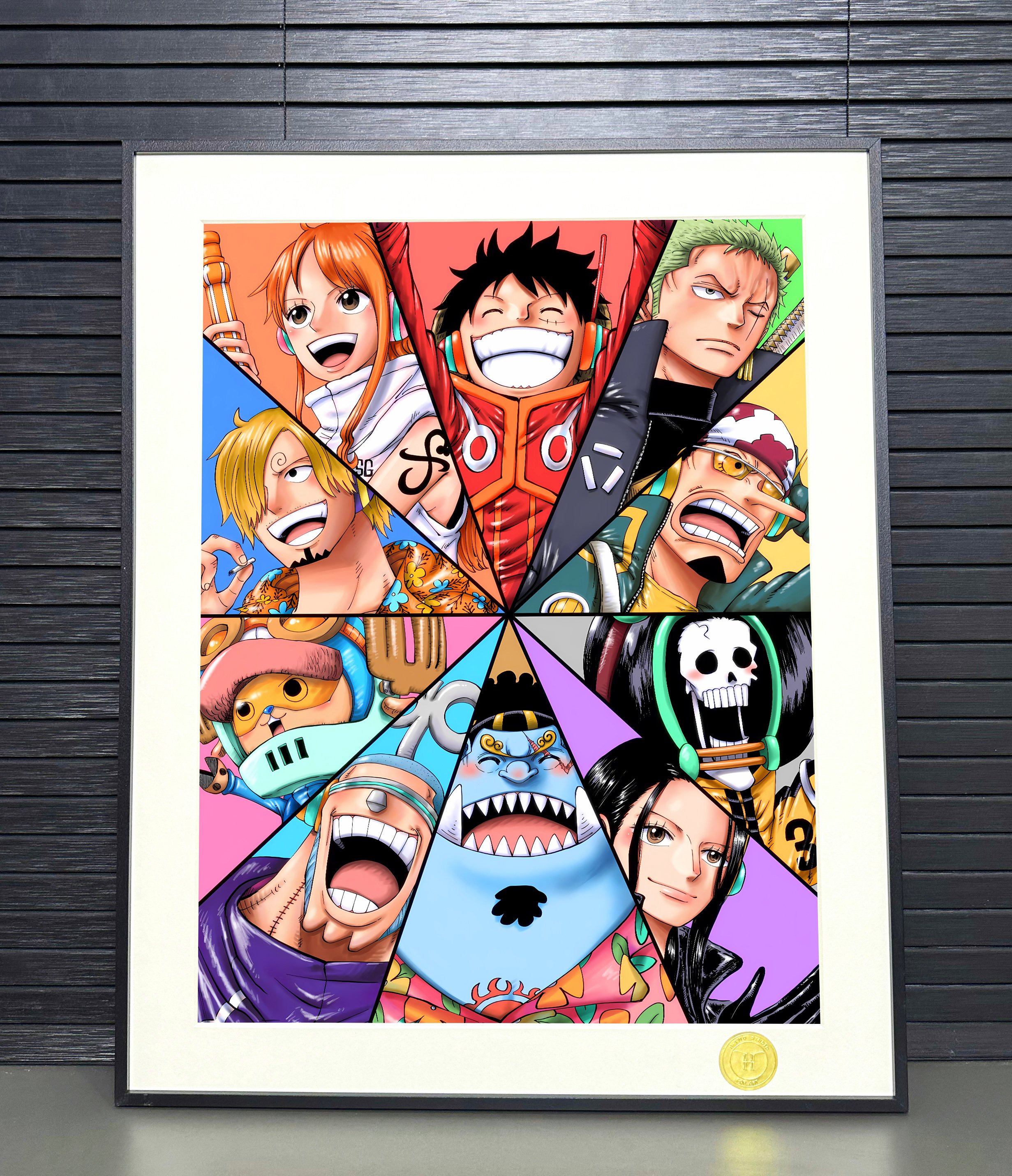 【週邊】H2工作室-草帽團 海賊王路飛索隆山治娜美喬巴裝飾畫