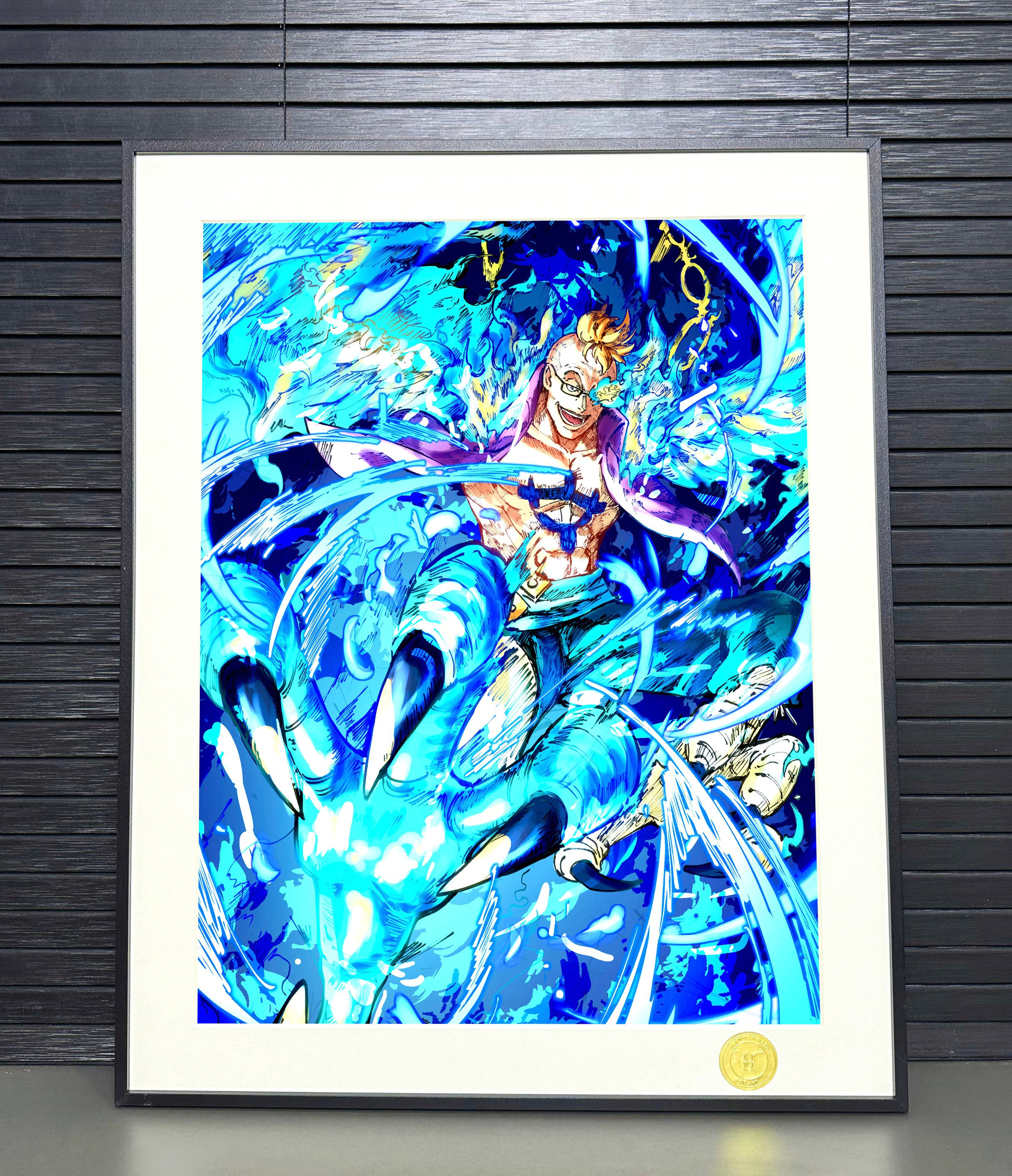 【週邊】H2工作室－海賊王 不死鳥 馬爾科 裝飾畫