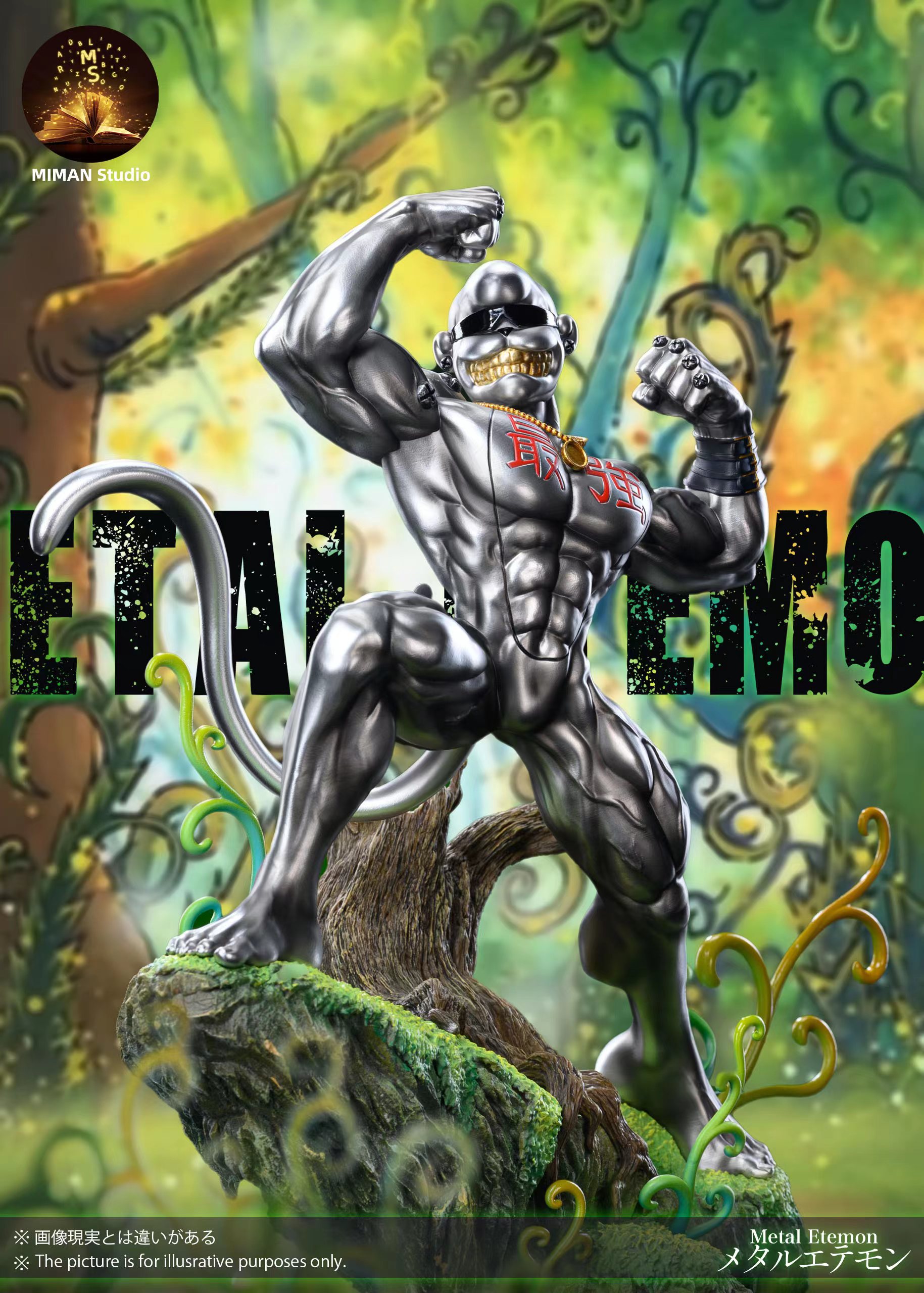 【數碼寶貝】迷漫MIMAN Studio-數碼微場景系列 圖鑑比例 第三彈 鋼鐵猩猩獸