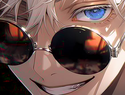 【週邊】巴洛克－咒術迴戰 微笑五條悟 裝飾畫&冰箱貼