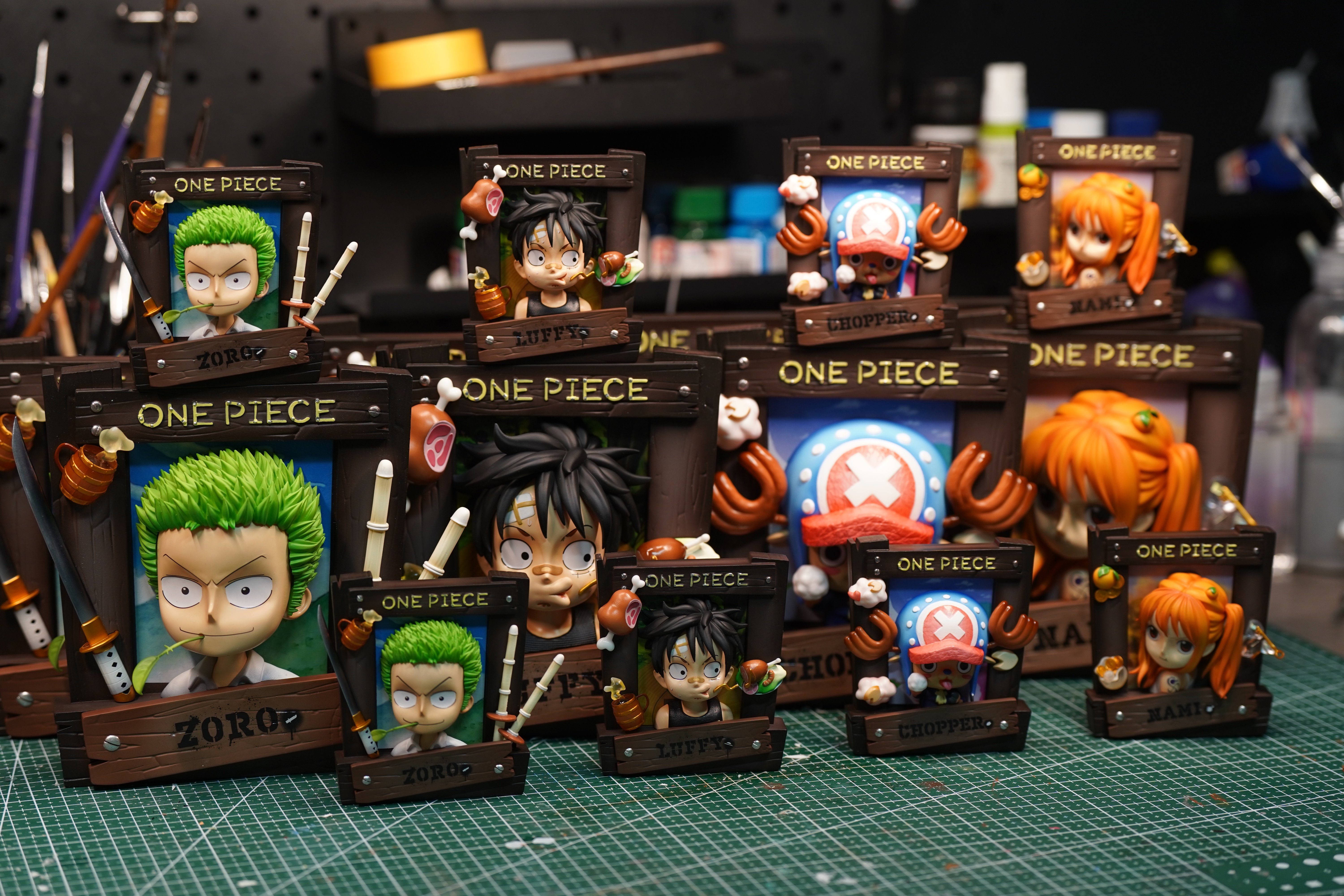 【海賊王】E2 Studio-海賊王幼崽相框系列 魯夫 喬巴 索隆 娜美（海外現貨）