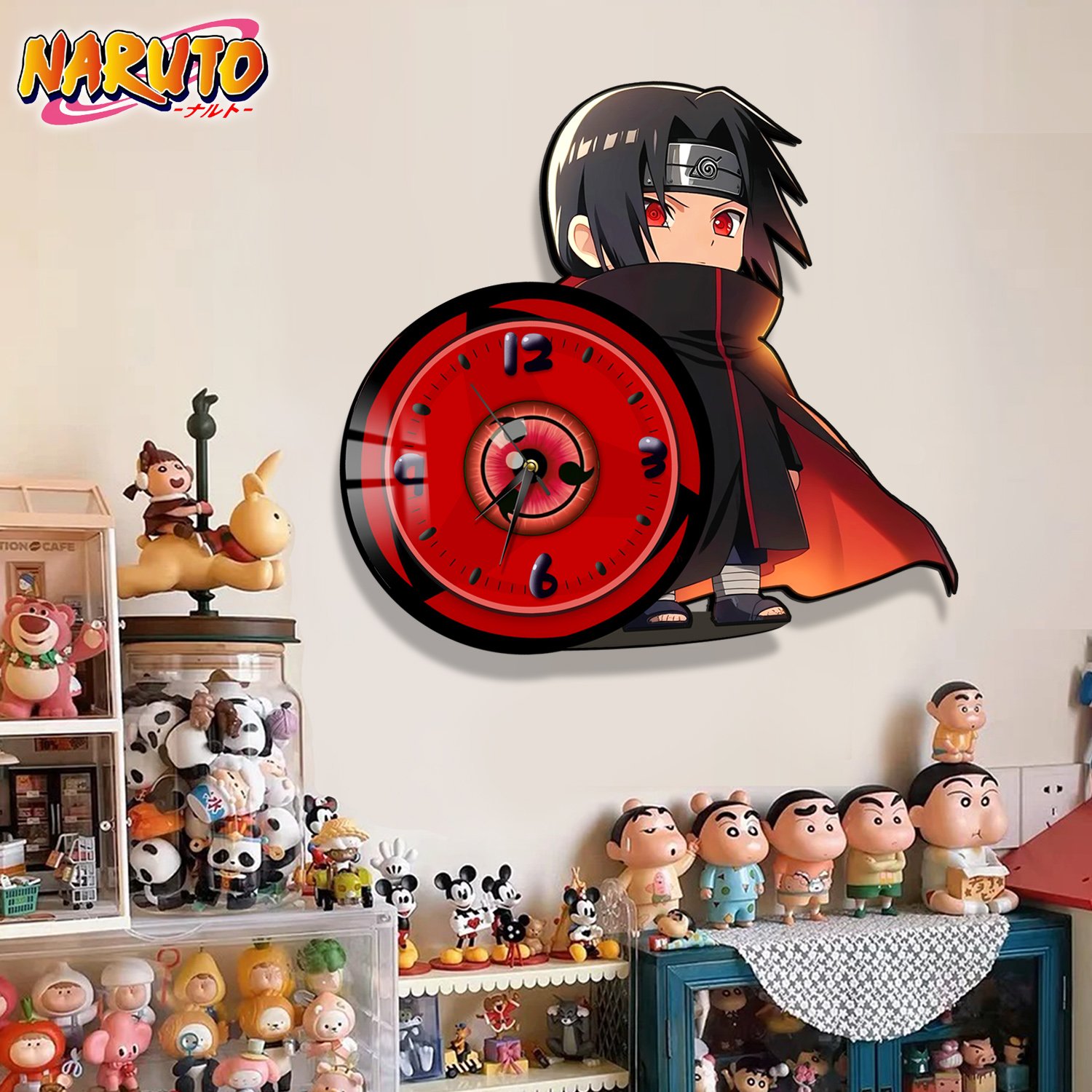 【週邊】阿喵畫社-鼬神血輪眼橫版鐘錶