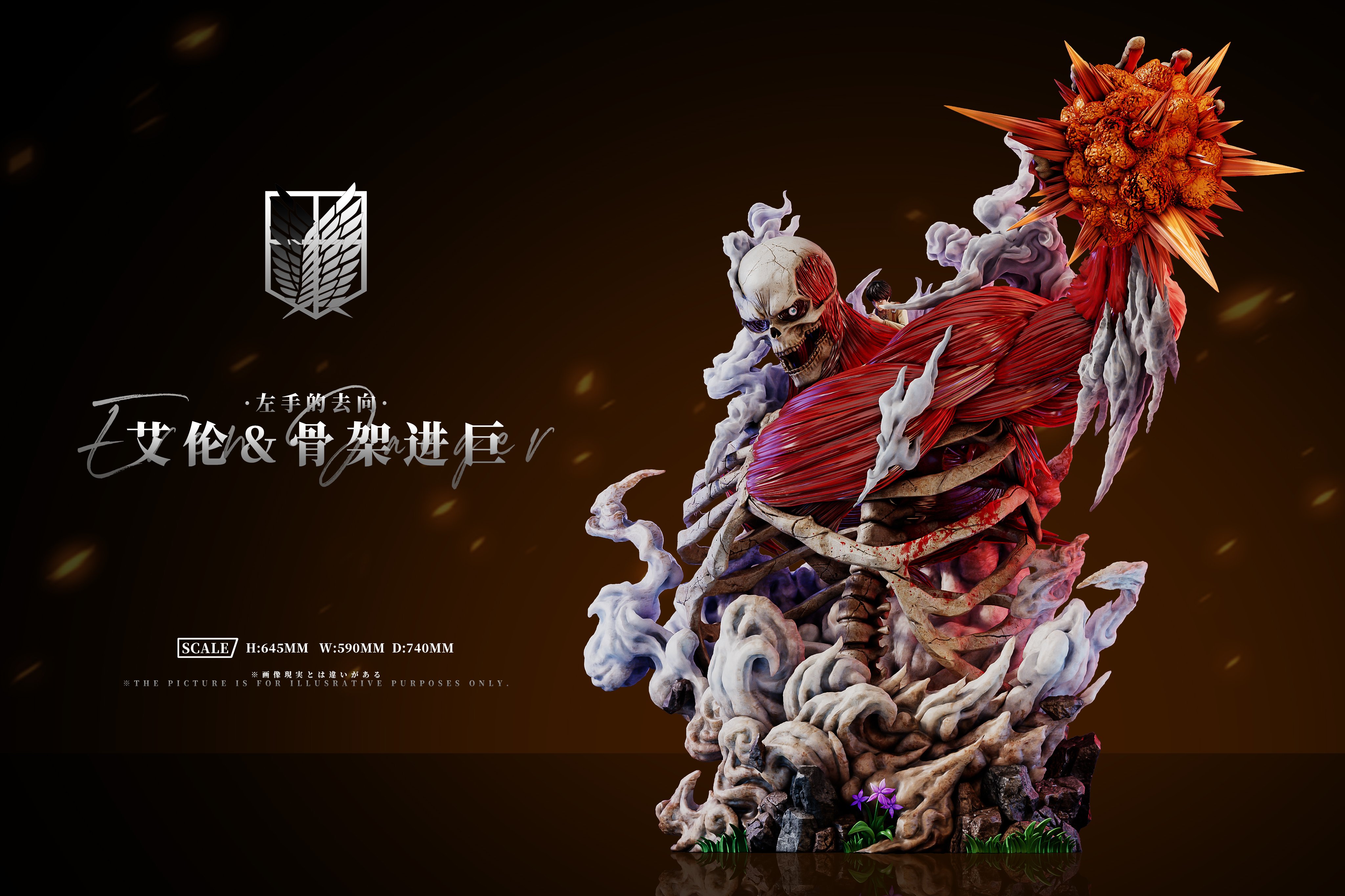 【進擊的巨人】AZ艾助工作室-左手的去向·艾倫&骨架進巨
