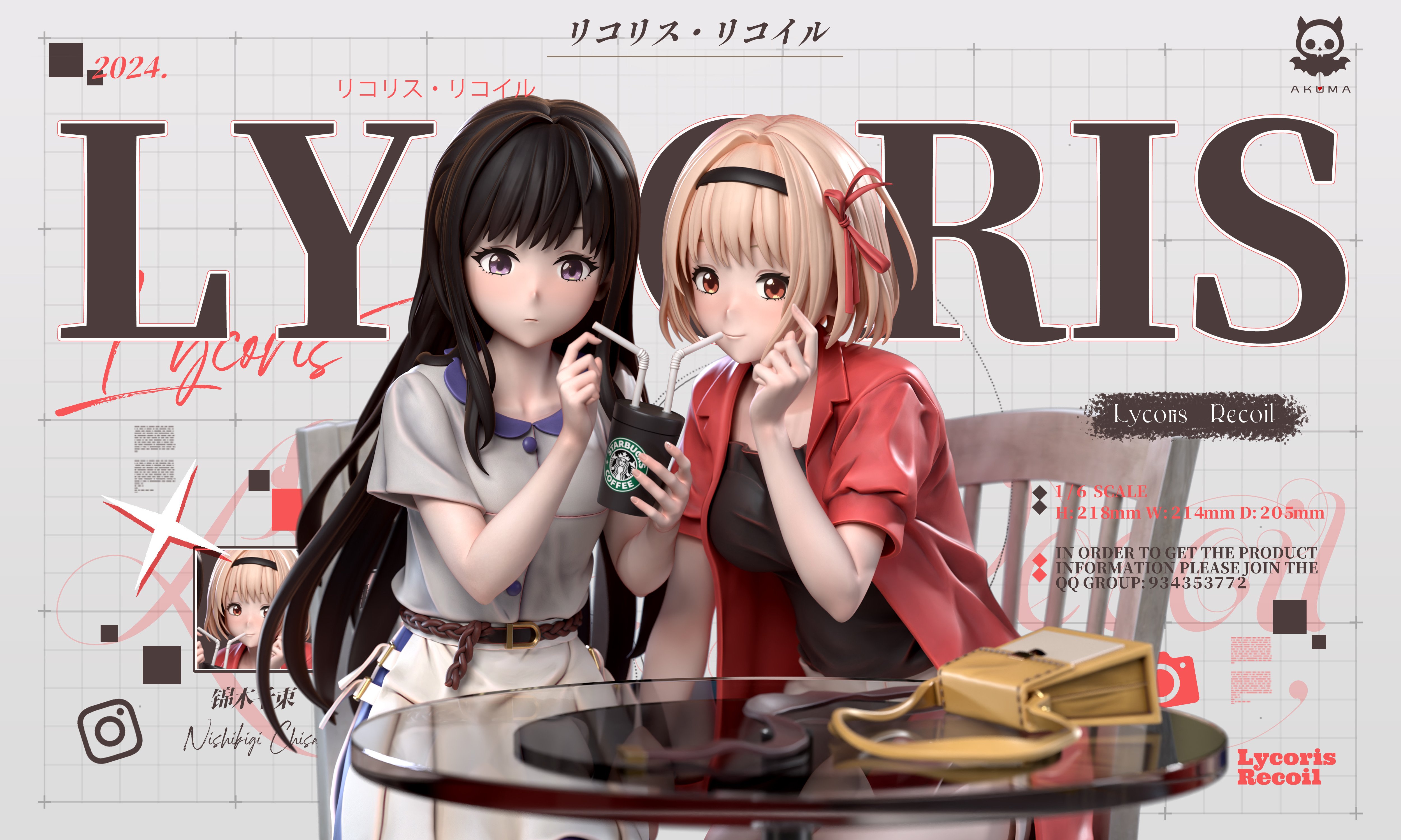 【莉可麗絲】Akuma studio-Lycoris Recoil 千束和瀧奈的快樂假期