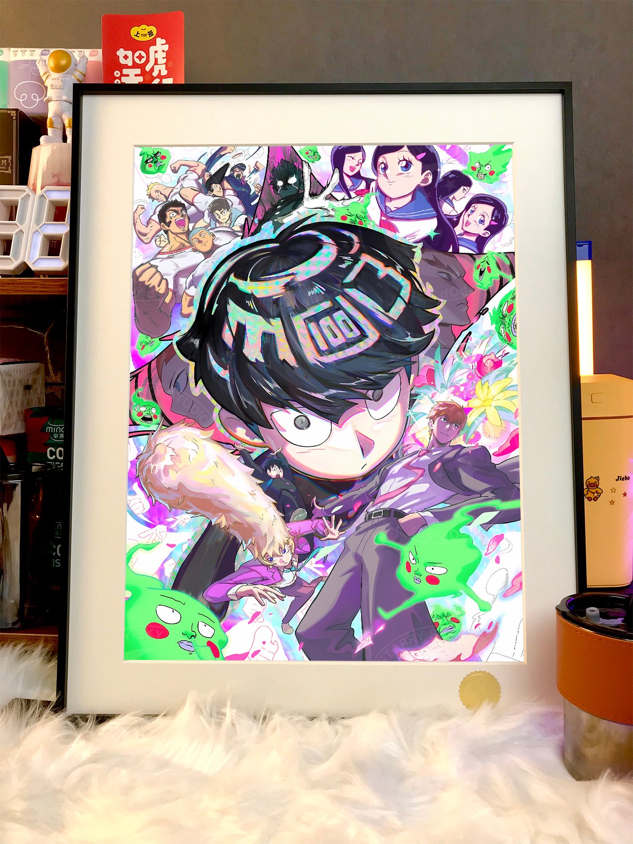 【週邊】星空工作室-靈能100 靈能百分百路人超能影山茂夫龍套靈幻新隆小酒窩動畫二次元裝飾畫