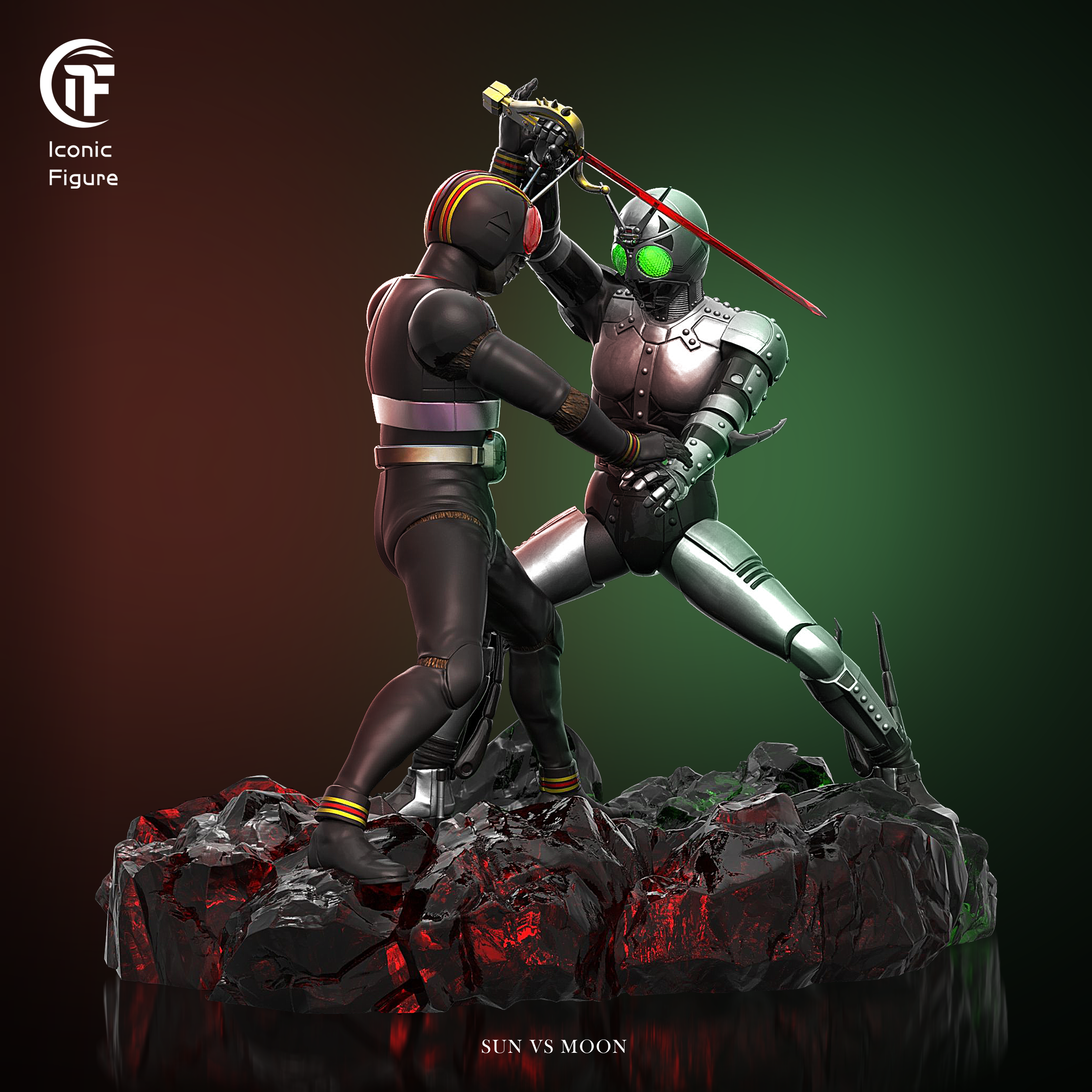 【假面騎士】IF工作室-騎士系列 第一彈 日對戰月