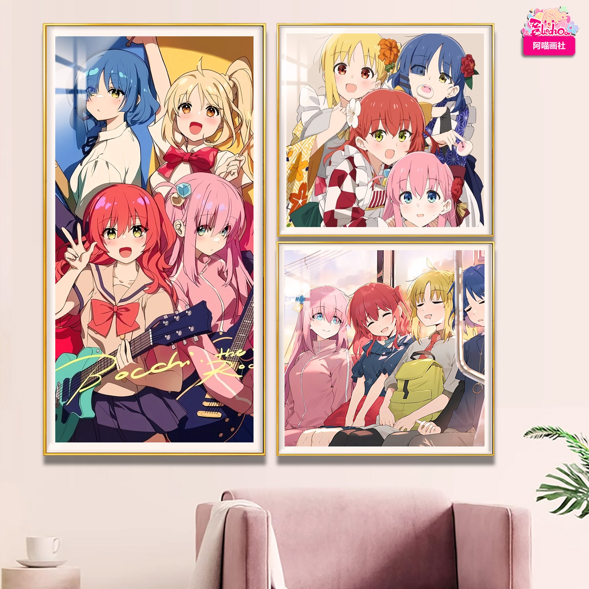 【週邊】阿喵畫社-完美演出 孤獨搖滾三宮格