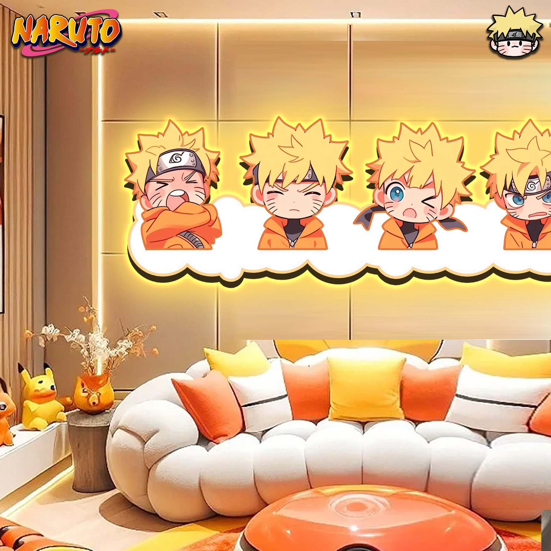 【週邊】阿喵畫社-Q版鳴人燈帶畫