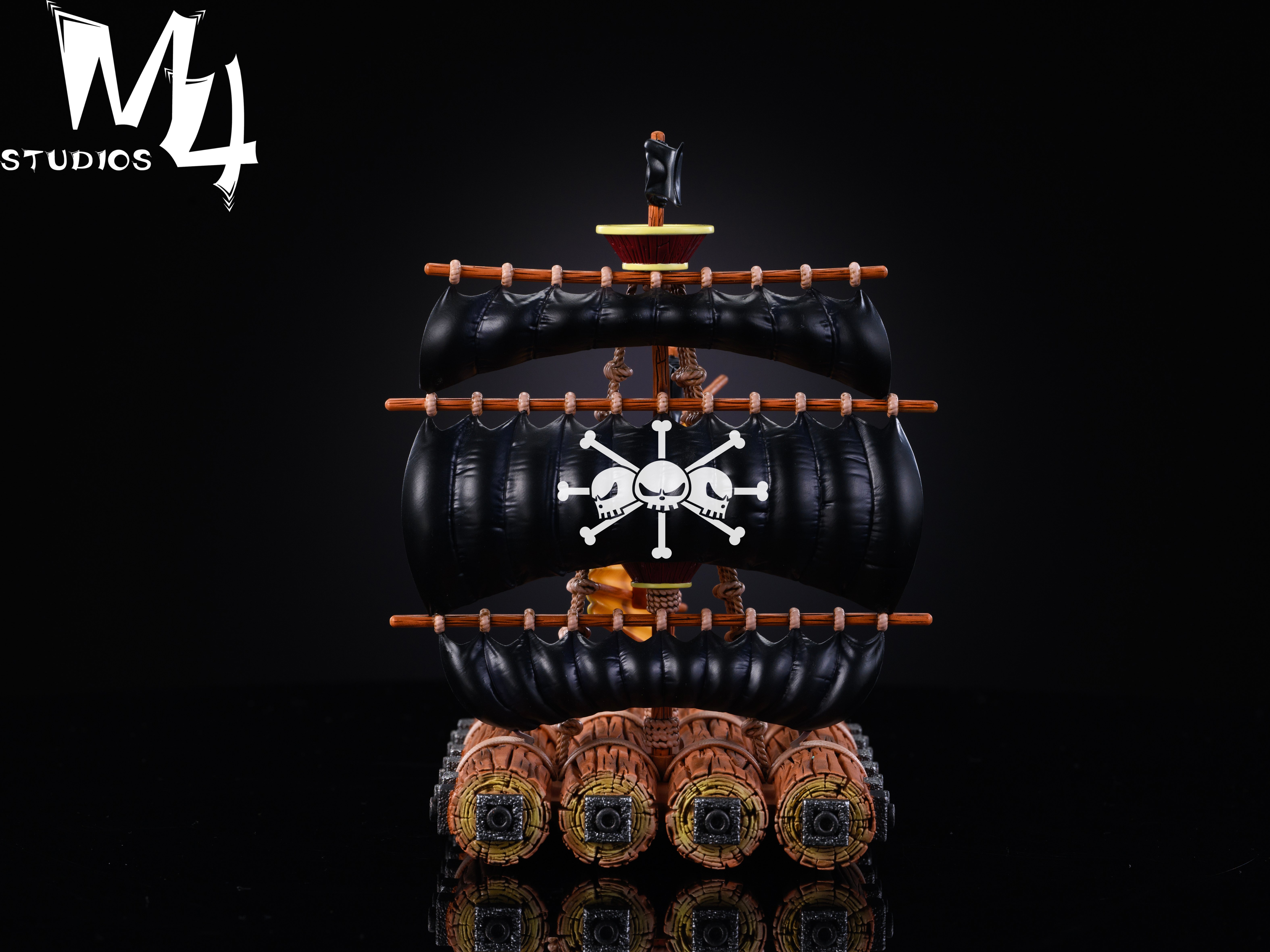 【海賊王】M4工作室-全員船系列 第六彈 黑鬍子船 巨型木筏