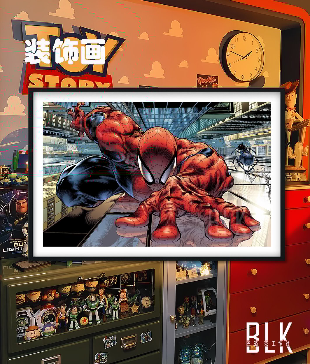 【週邊】巴洛克－漫威 蜘蛛人出擊 裝飾畫＆冰箱貼