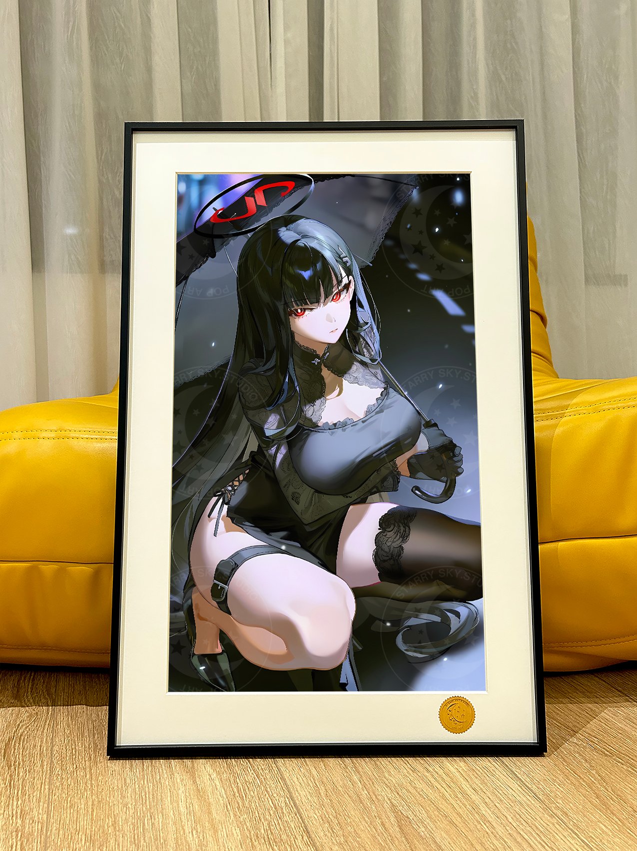 【週邊】星空工作室－蔚藍檔案 黑衣莉音 裝飾畫