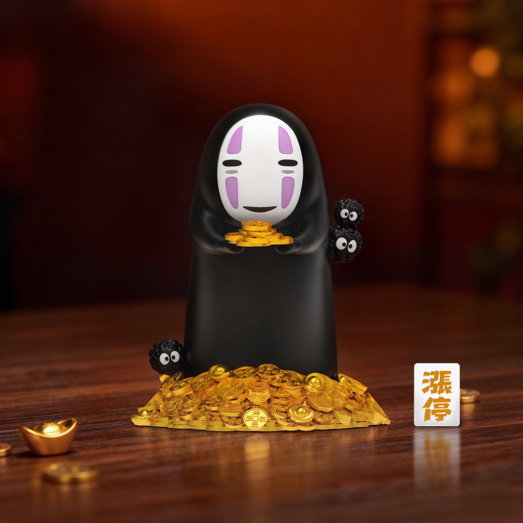 【宮崎駿】Hit Face Studio 砸臉工作室－招財無臉男