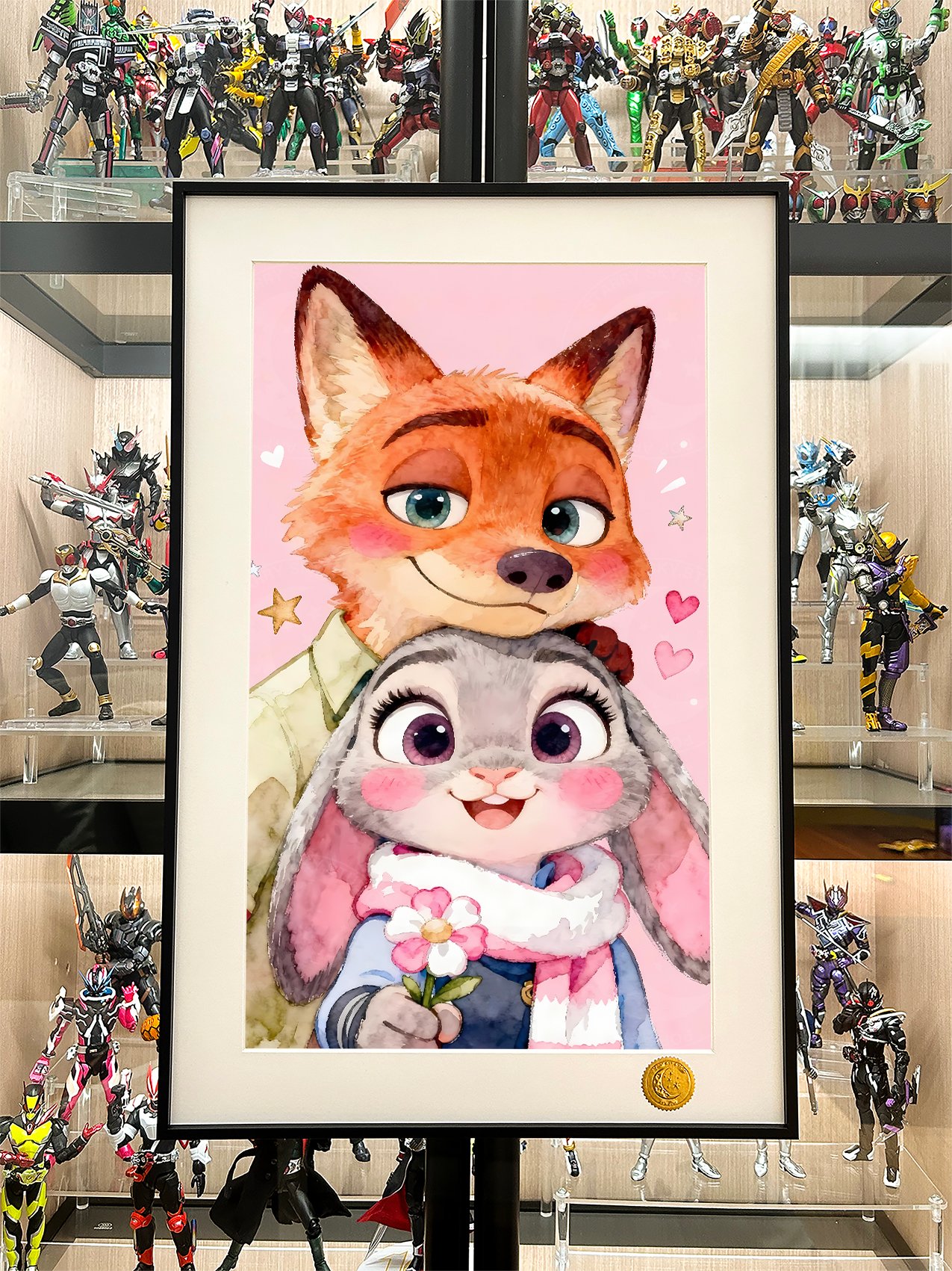 【週邊】星空工作室－動物方城市 粉色動物城 裝飾畫