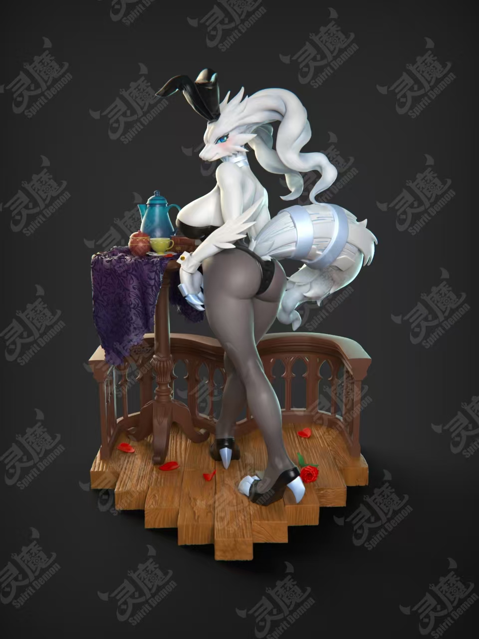 【寶可夢】靈魔工作室-福瑞系列 白龍 萊希拉姆