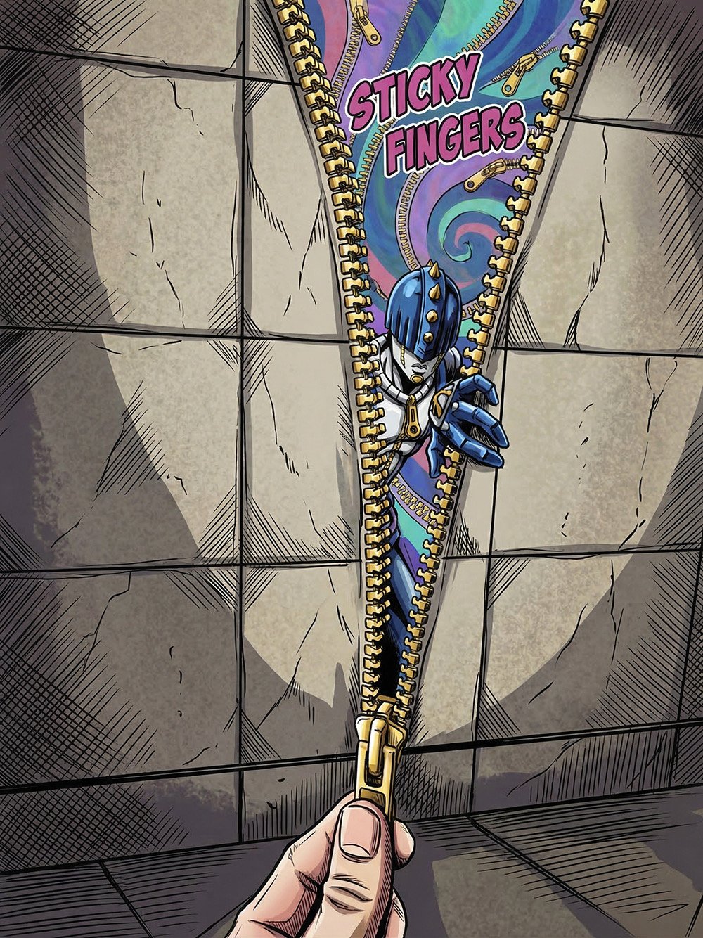 【週邊】千鳥社－JOJO的奇妙冒險 布加拉提 替身拉鍊鏡