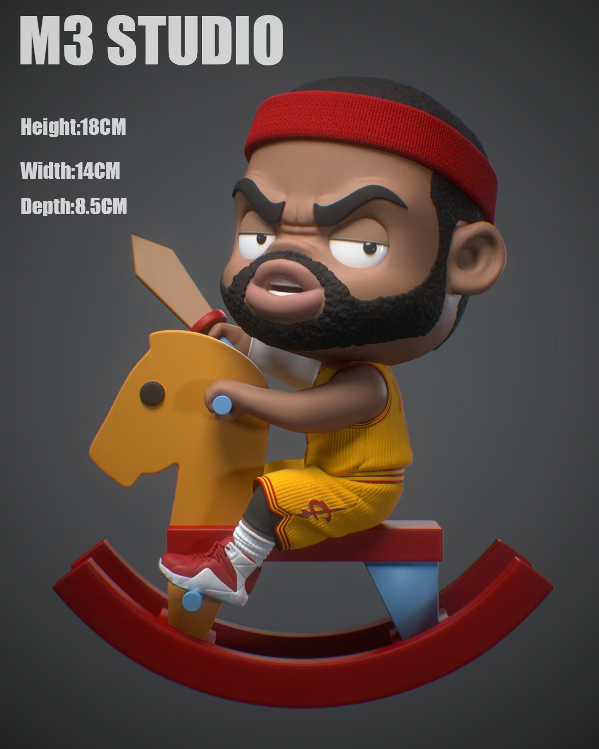 【運動明星】M3工作室-木馬 詹姆斯 Q版