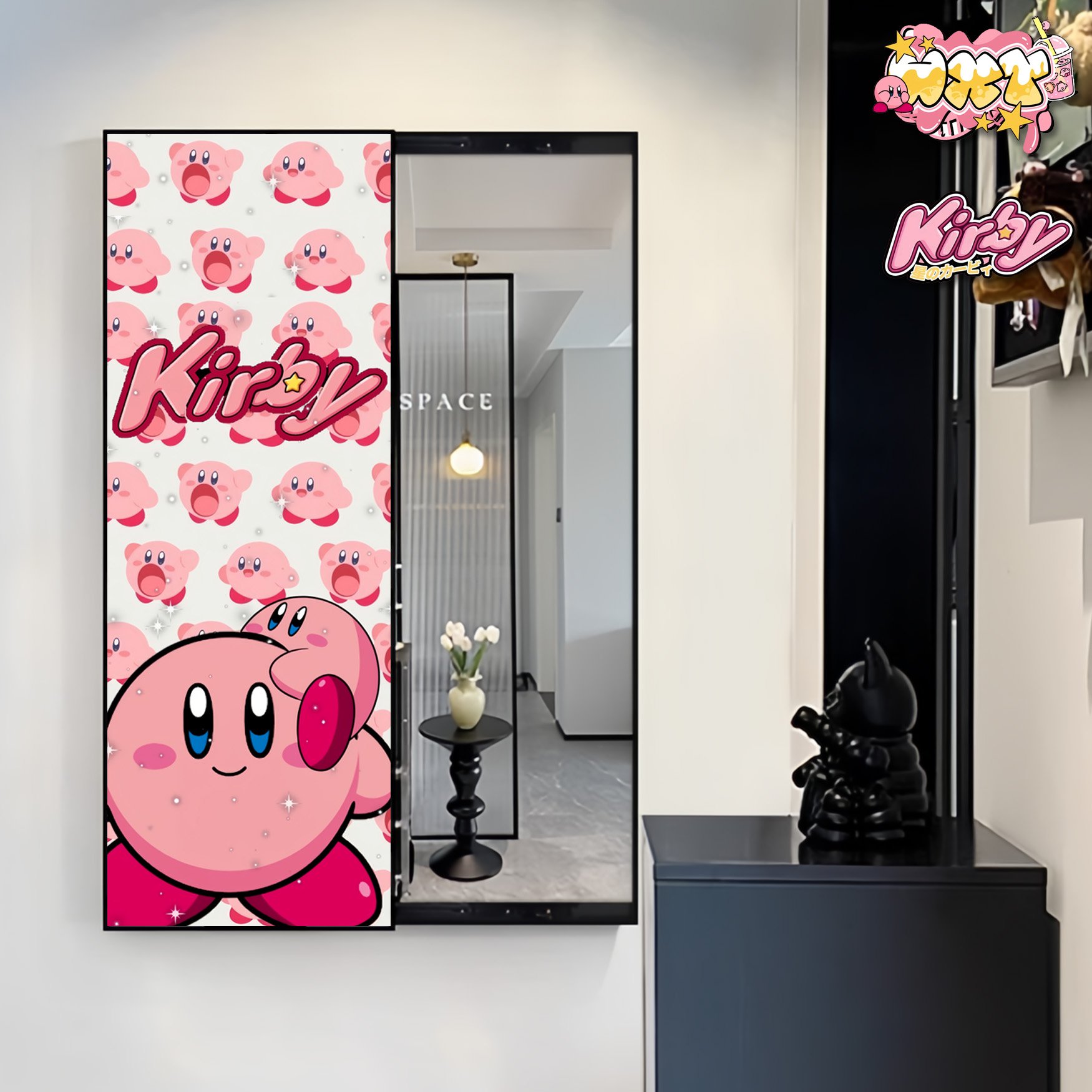 【週邊】阿喵畫社-星之卡比全身推拉鏡