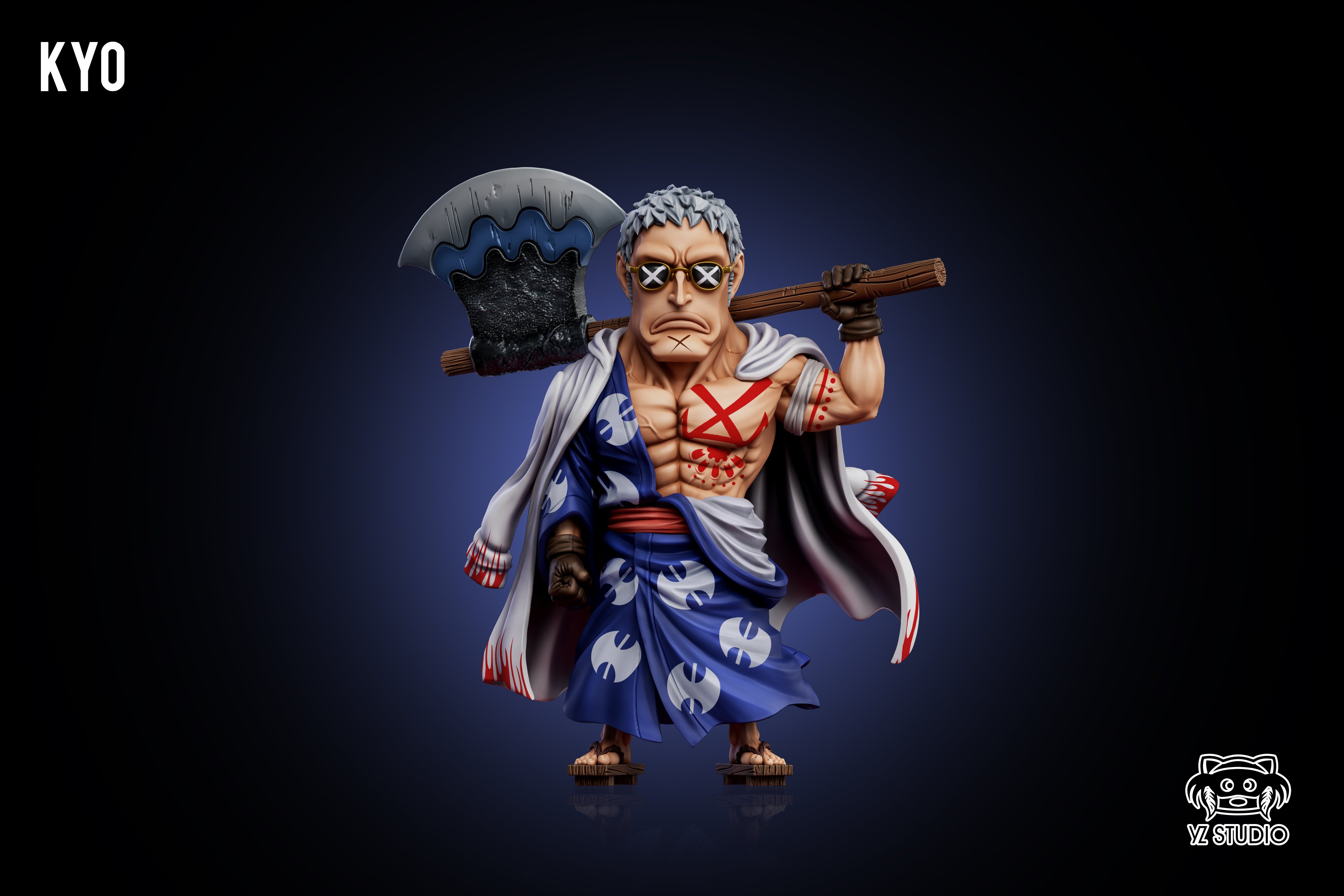 【海賊王】YZ工作室－神之谷大戰 第12彈 洛克斯海賊團 銀斧 凶