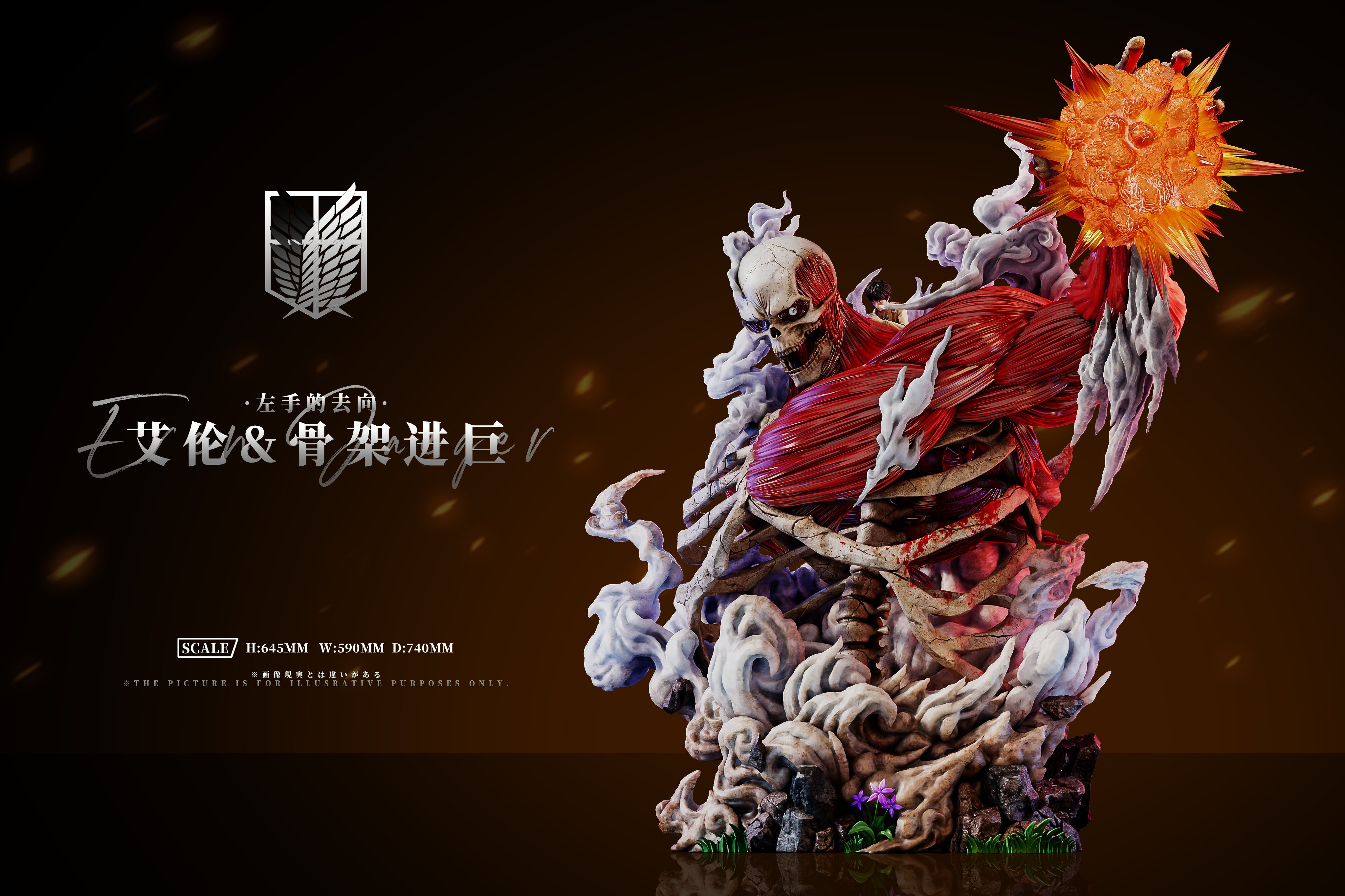 【進擊的巨人】AZ艾助工作室-左手的去向·艾倫&骨架進巨