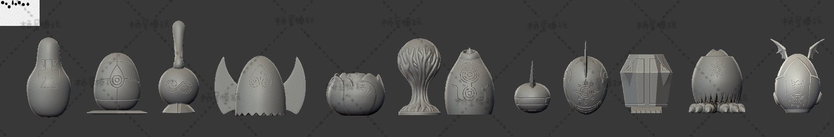 【數碼寶貝】橋屋模玩-1:1 裝甲蛋套裝