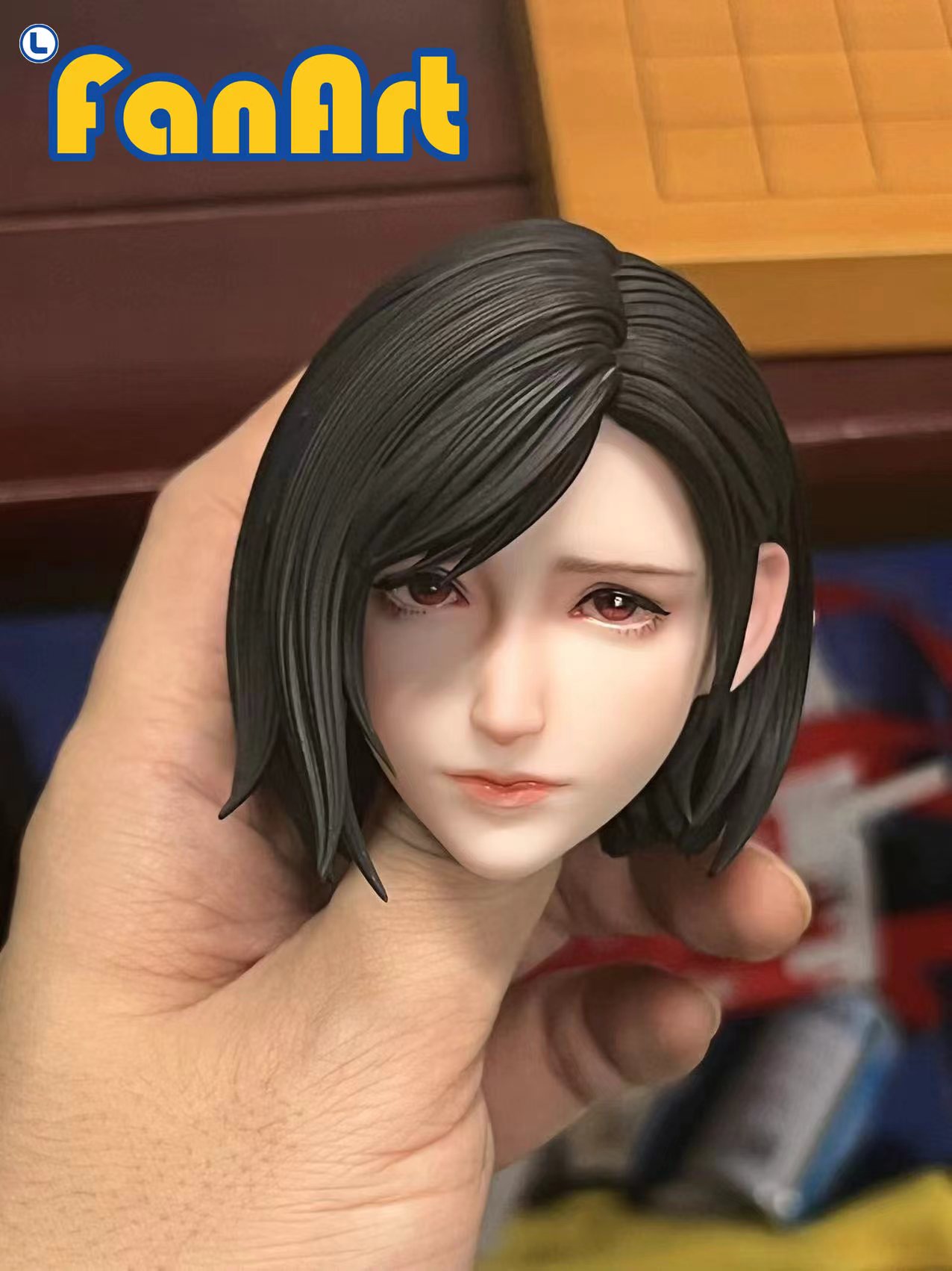 【最終幻想】Fanart-短髮蒂法頭雕