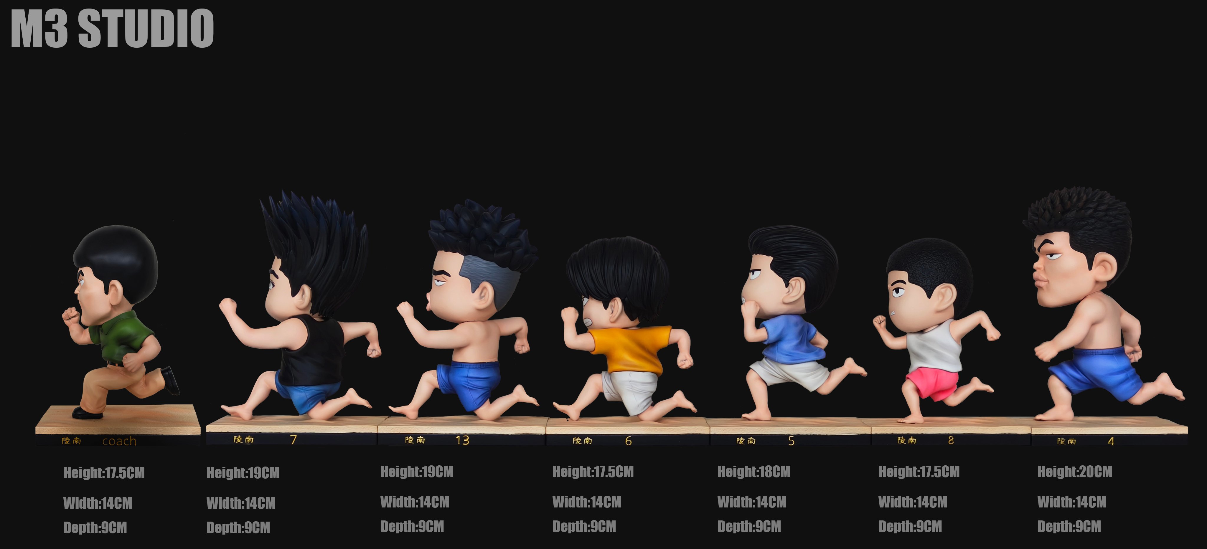 【灌籃高手】M3工作室-Q版 灌籃高手 陵南跑軍團