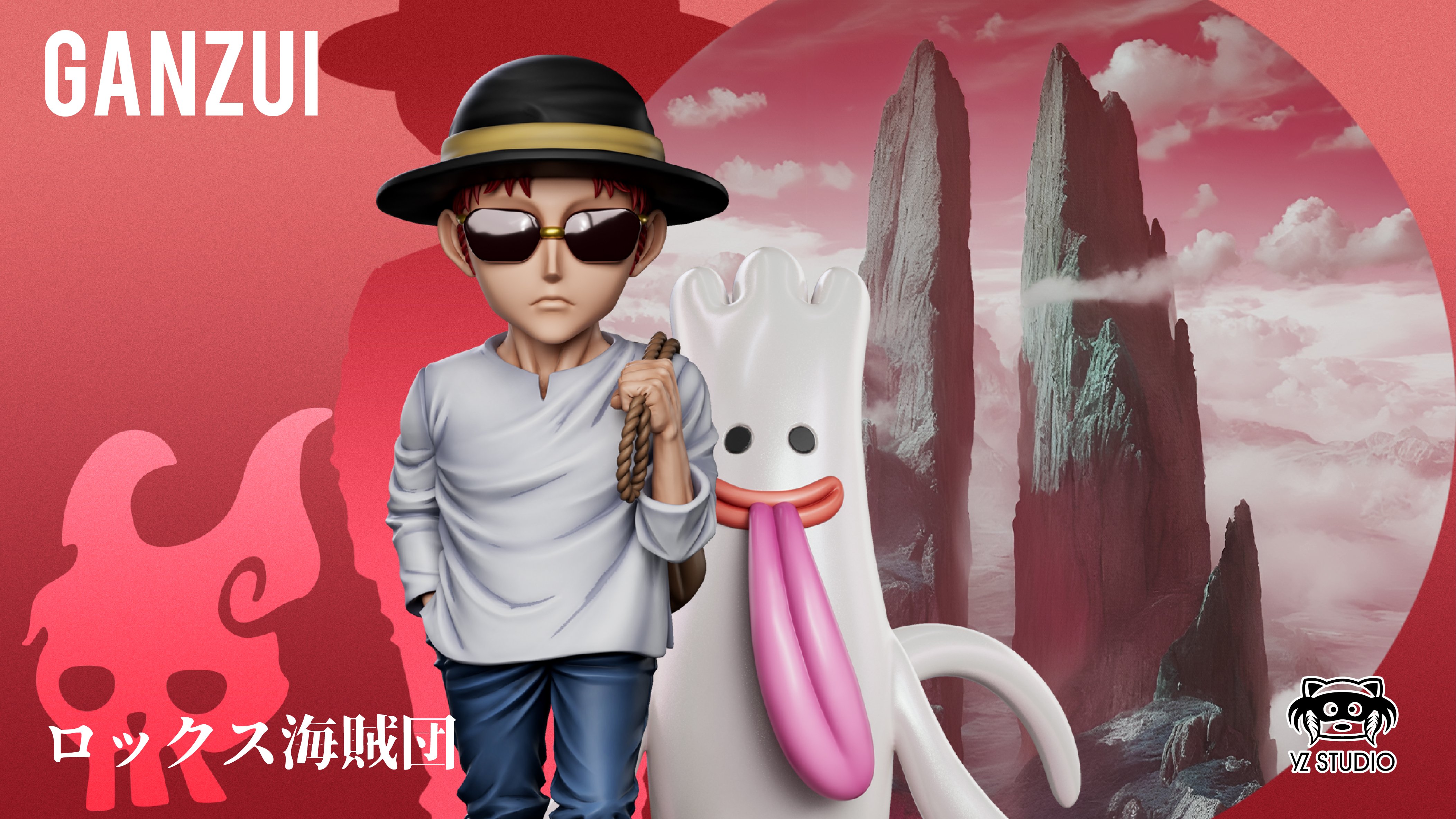 【海賊王】YZ工作室－神之谷大戰 第16彈 洛克斯海賊團 初代幽靈果實 基爾・巴斯達