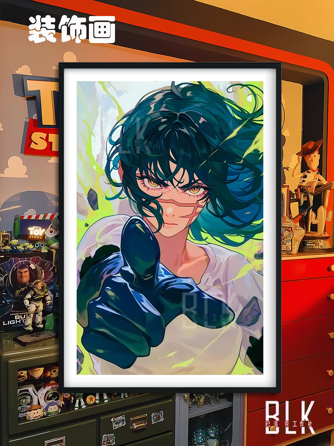 【週邊】巴洛克－電鋸人 夜 裝飾畫＆冰箱貼