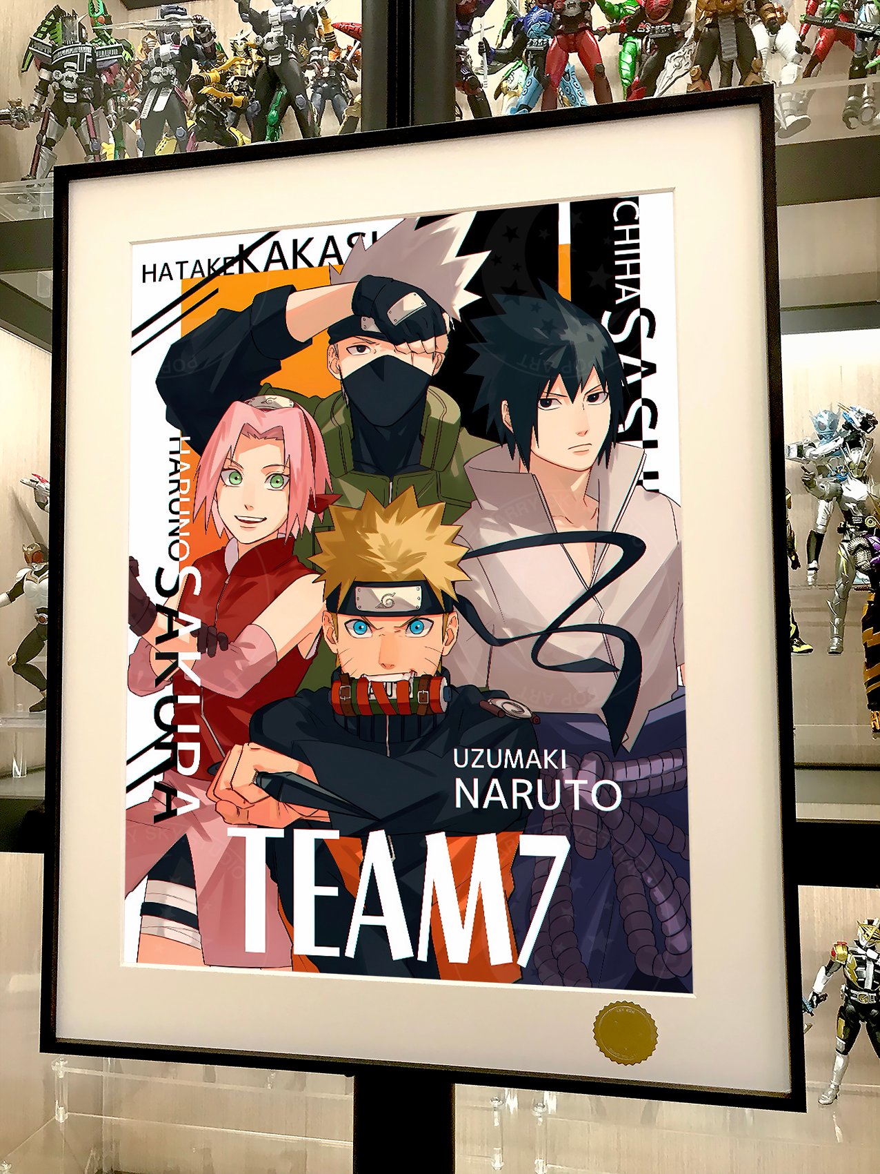 【週邊】星空工作室－火影忍者 Team 7 裝飾畫