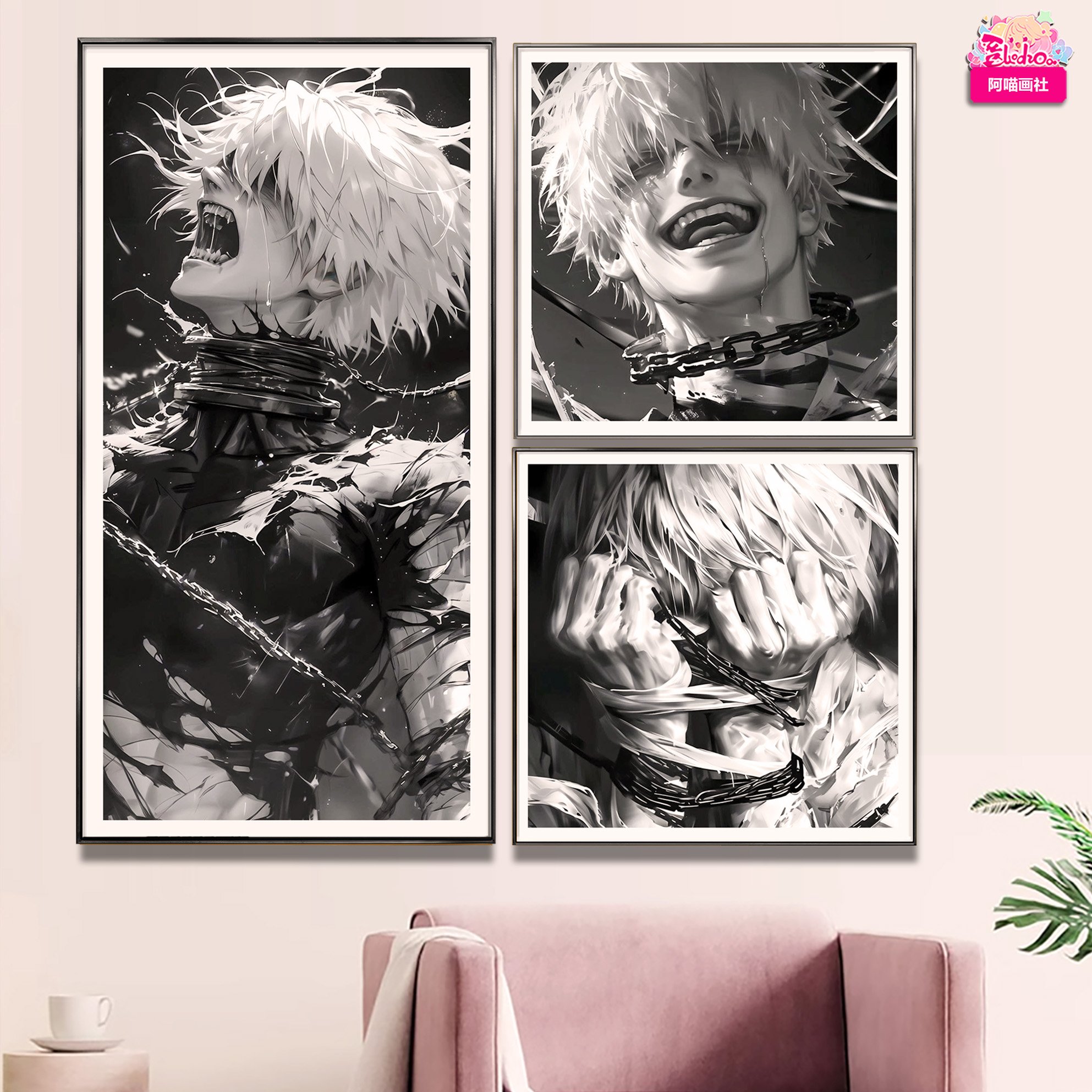 【週邊】阿喵畫社-金木研黑化三宮格