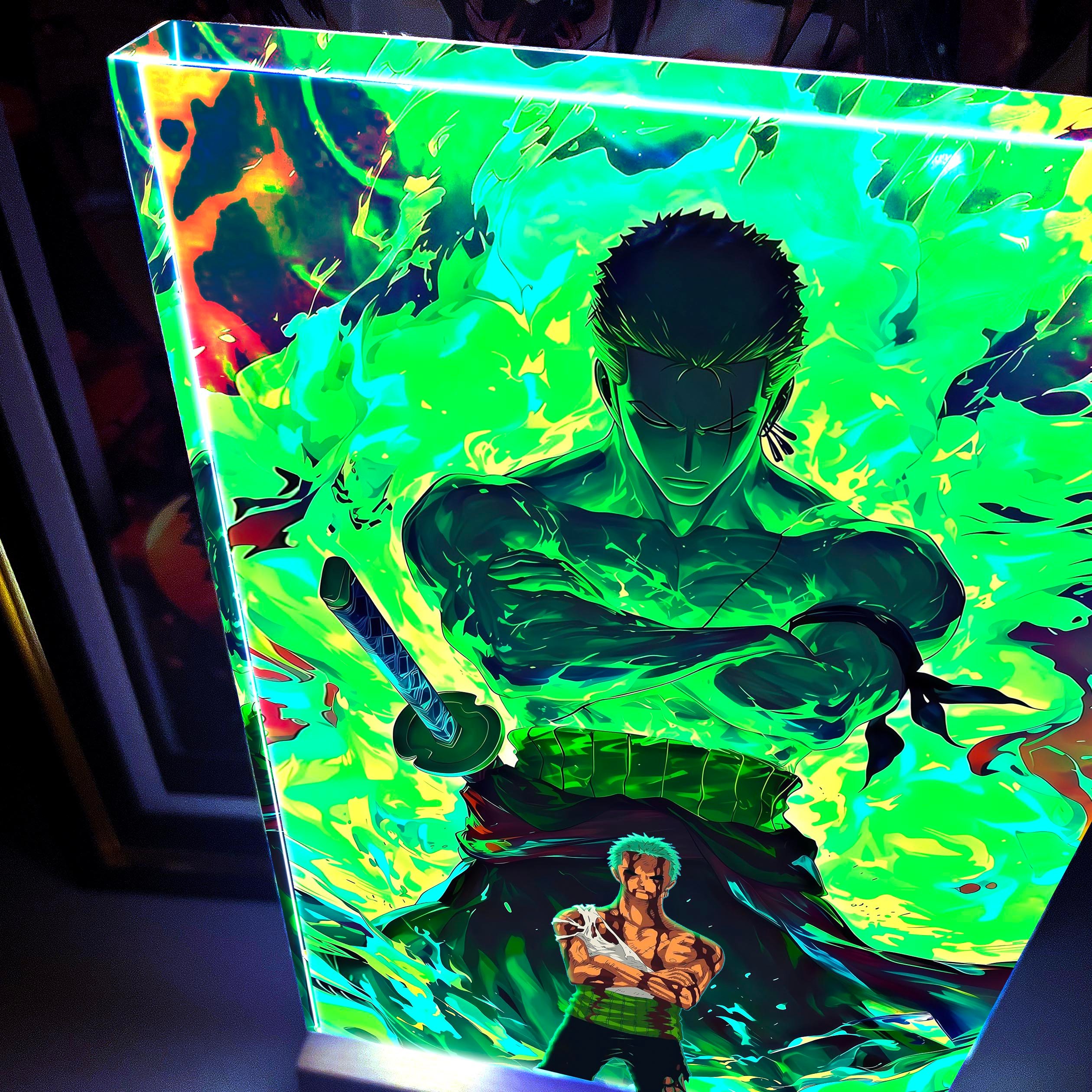 【週邊】阿喵畫社-來時的路 索隆發光卡磚