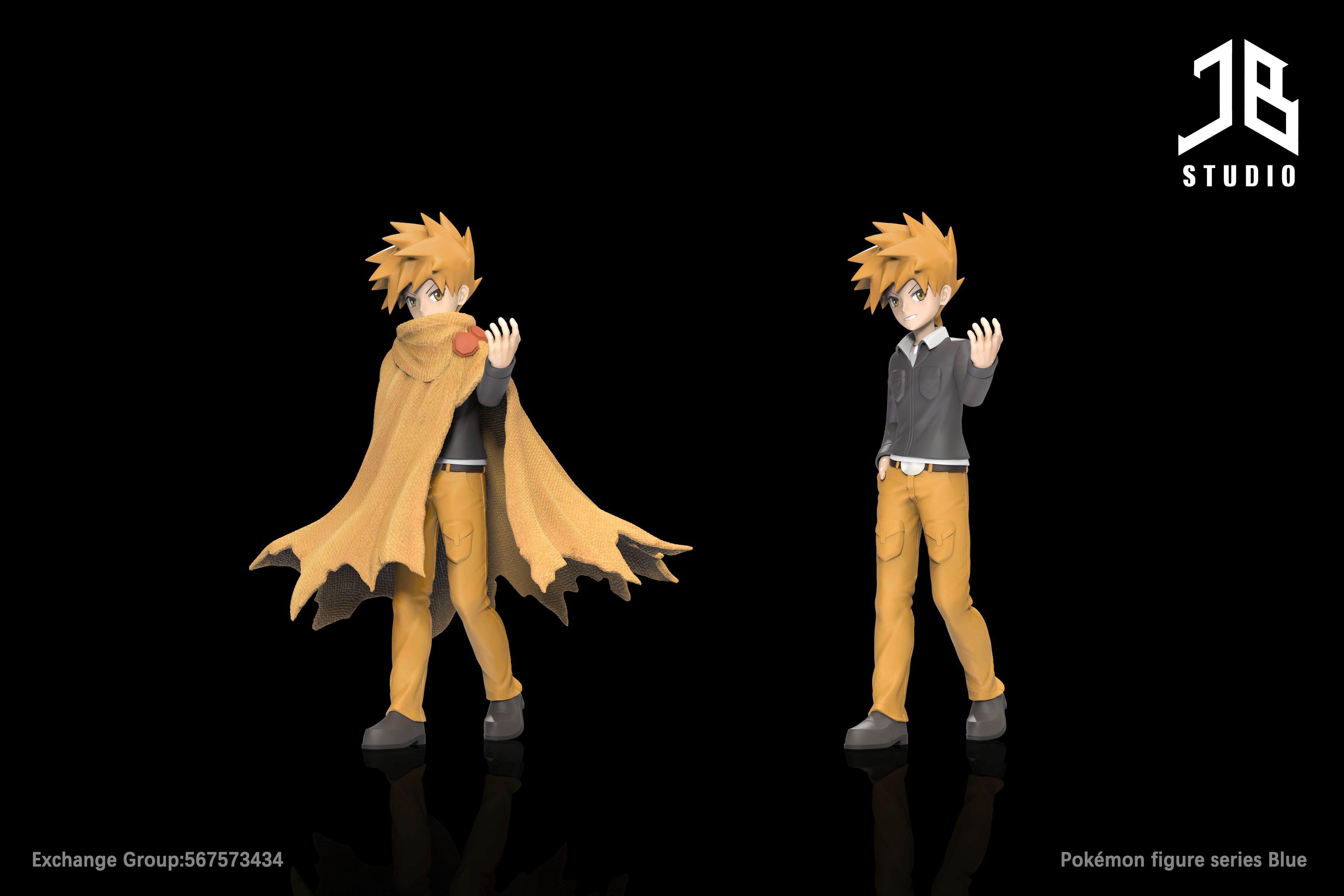 【寶可夢】JB Studio-人物系列 關都冠軍 青綠 グリーン