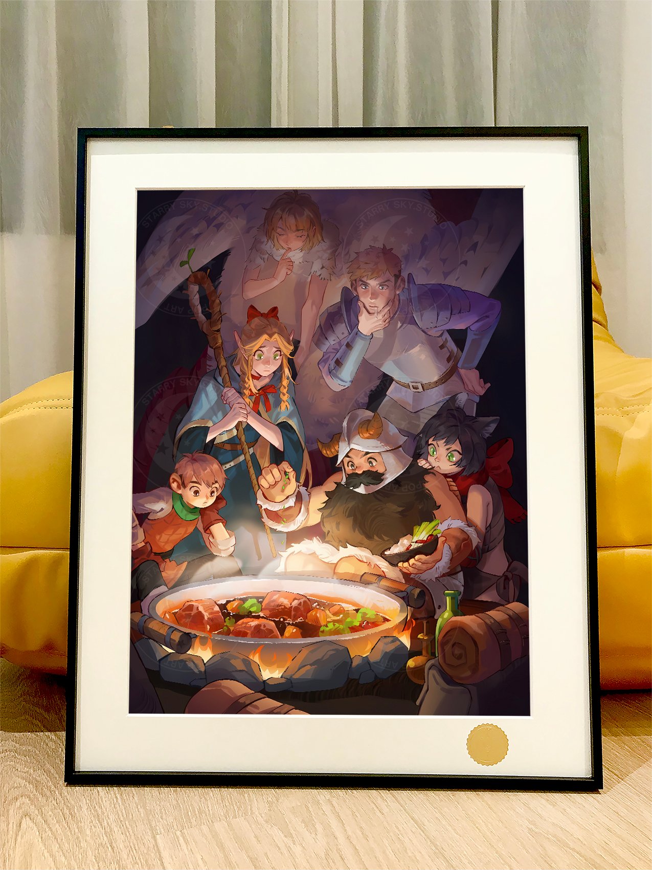 【週邊】星空工作室－迷宮飯 迷宮料理 裝飾畫