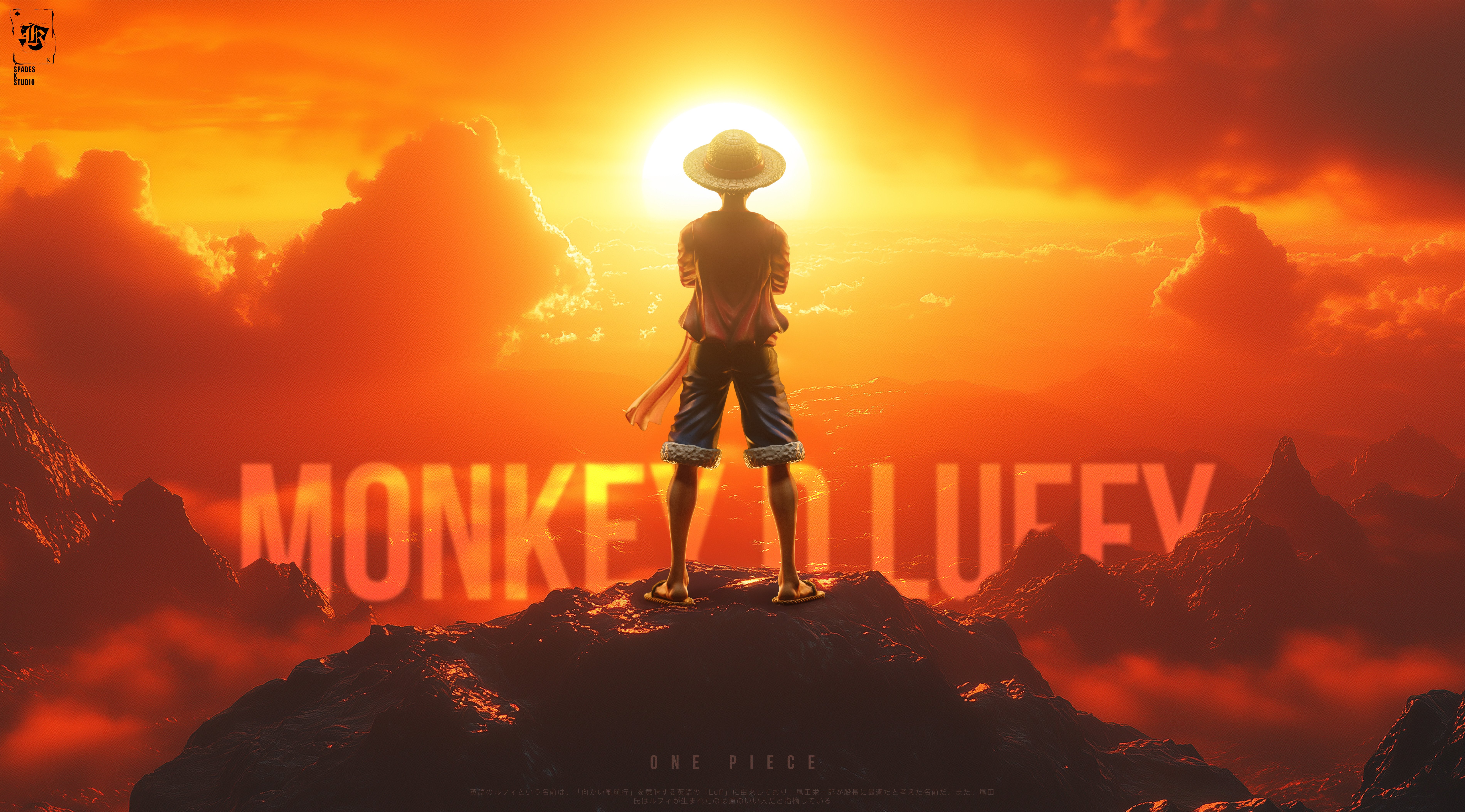 【海賊王】SPK-STUDIO 黑桃K工作室-草帽團共鳴系列 第三彈 全服飾企劃 第一彈 蒙奇·D·路飛