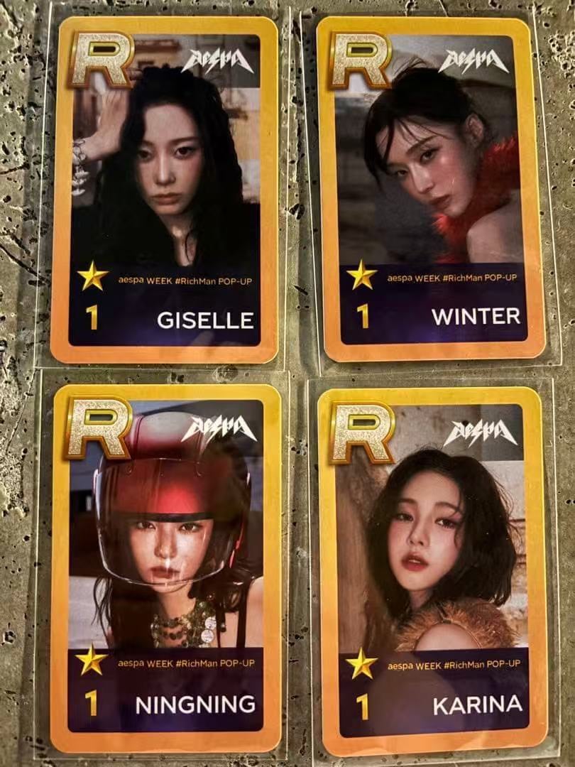 [代購] aespa 東京快閃店遊戲卡 金邊卡