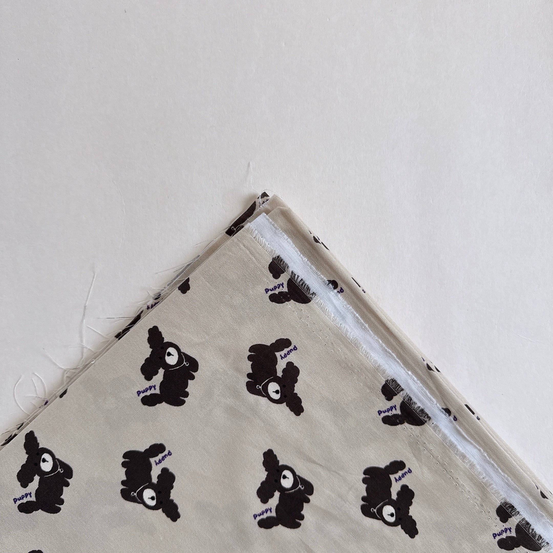 【 選布 】灰底毛狗狗