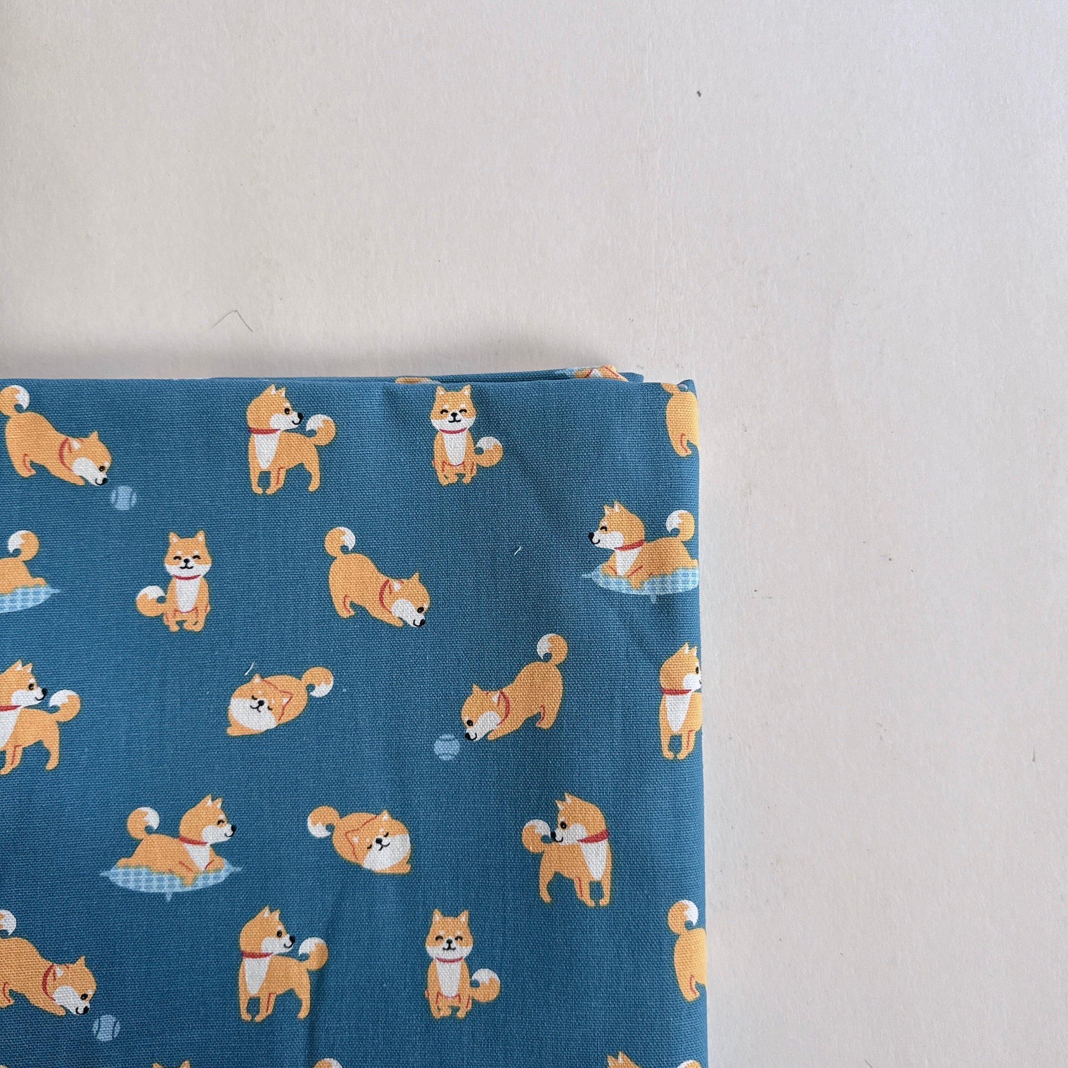 【 選布 】深藍柴犬 - 帆布材質