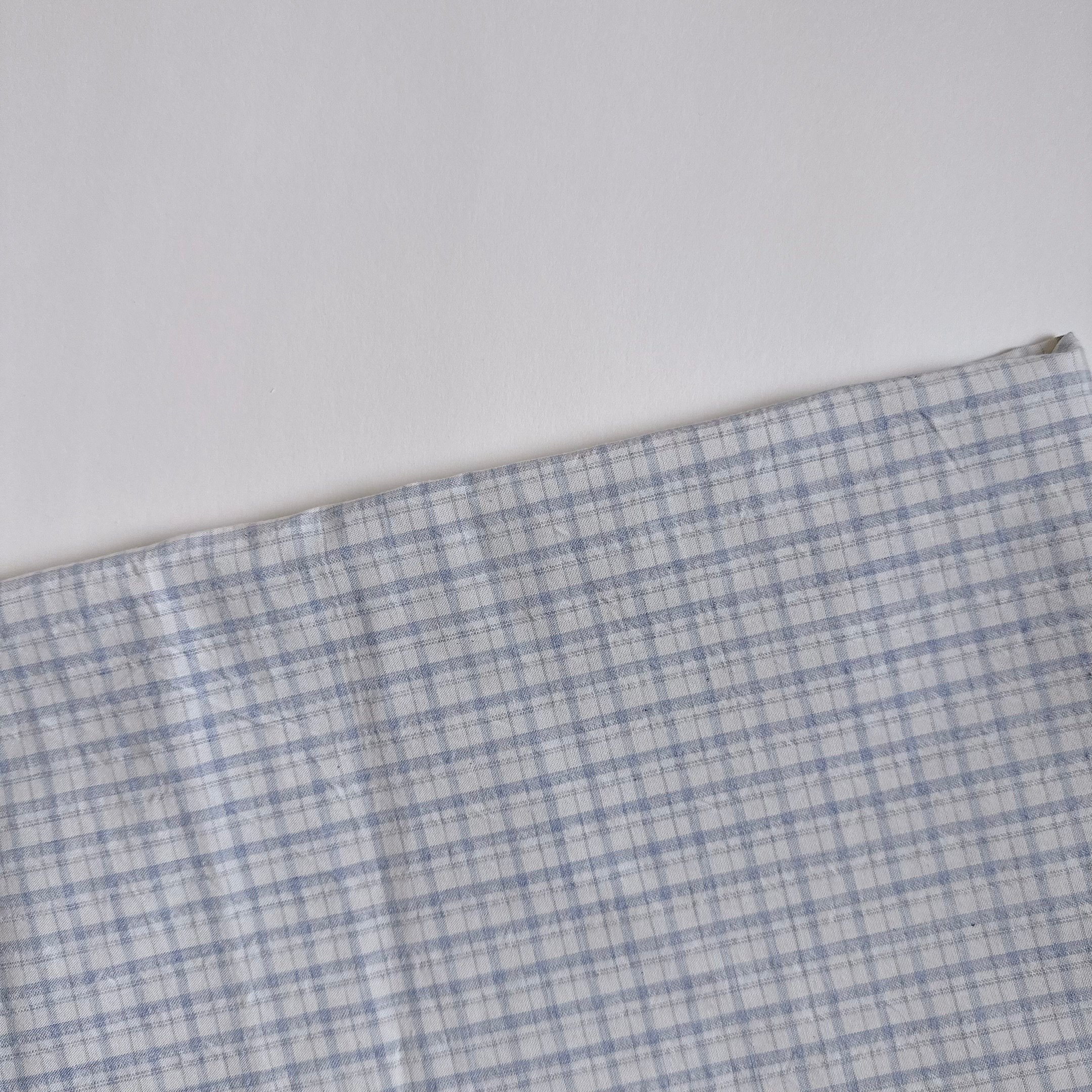 【 選布 】藍色格子