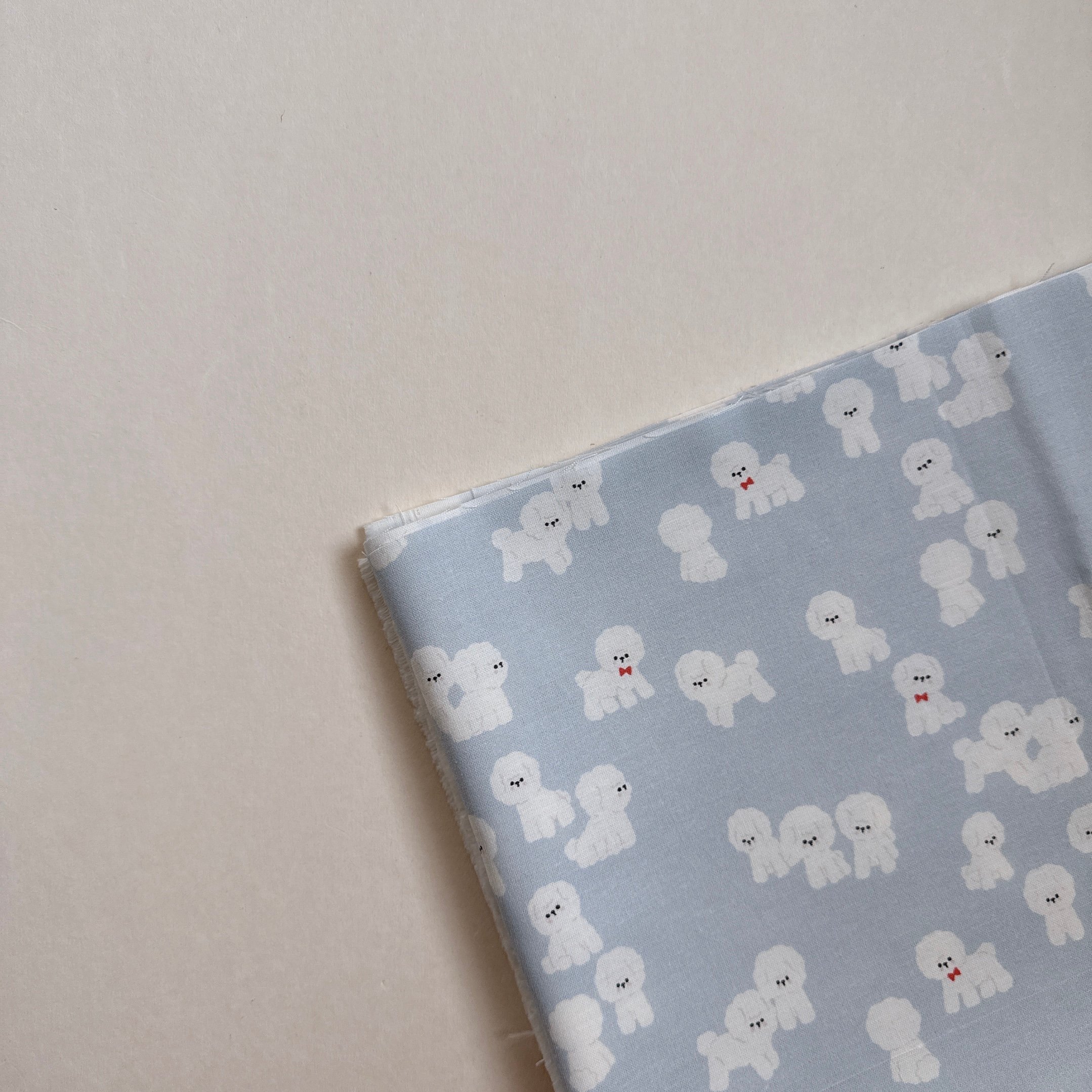 【 選布 】淡藍比熊 36