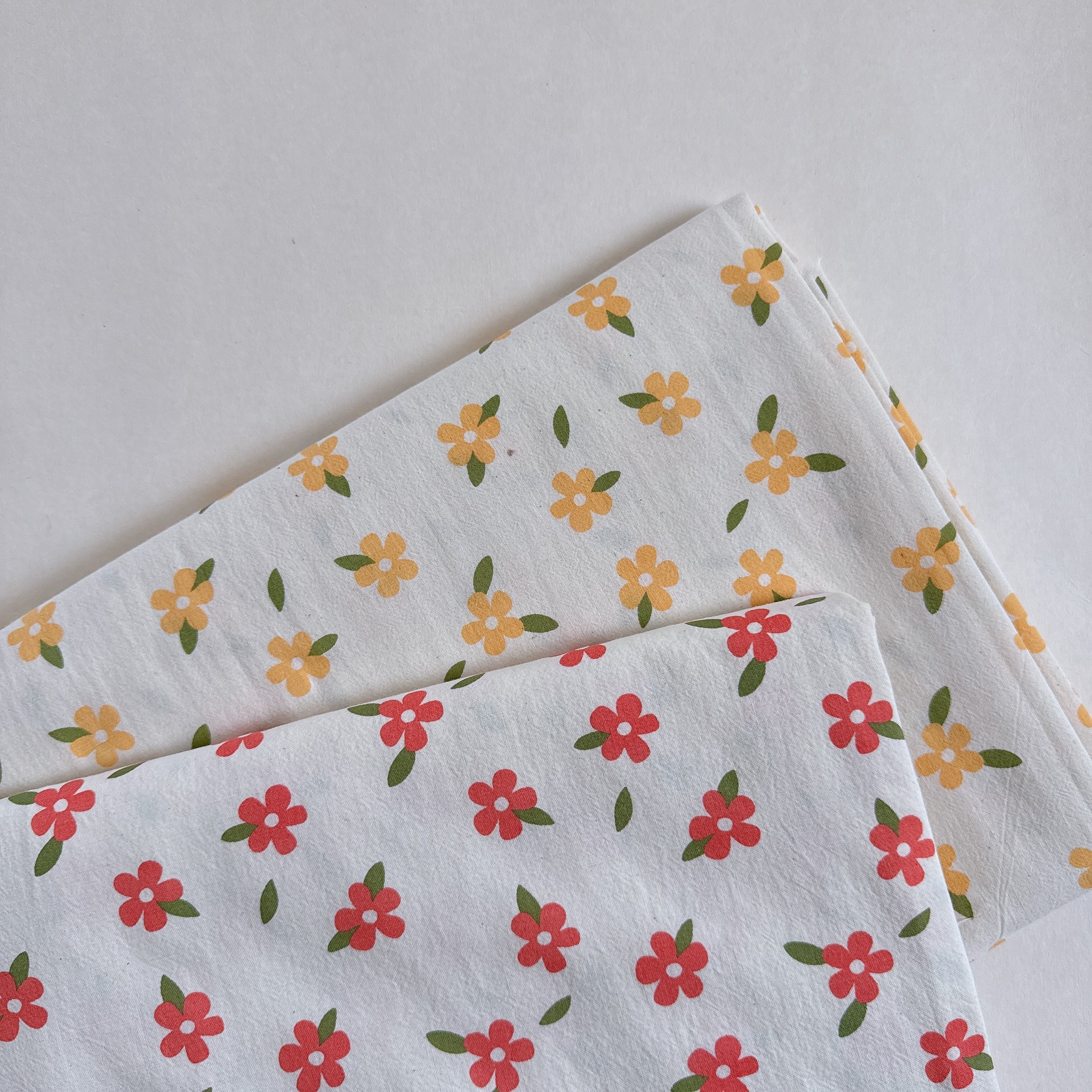 【 選布 】小花 - 下單備註顏色（粉紅花/黃花）