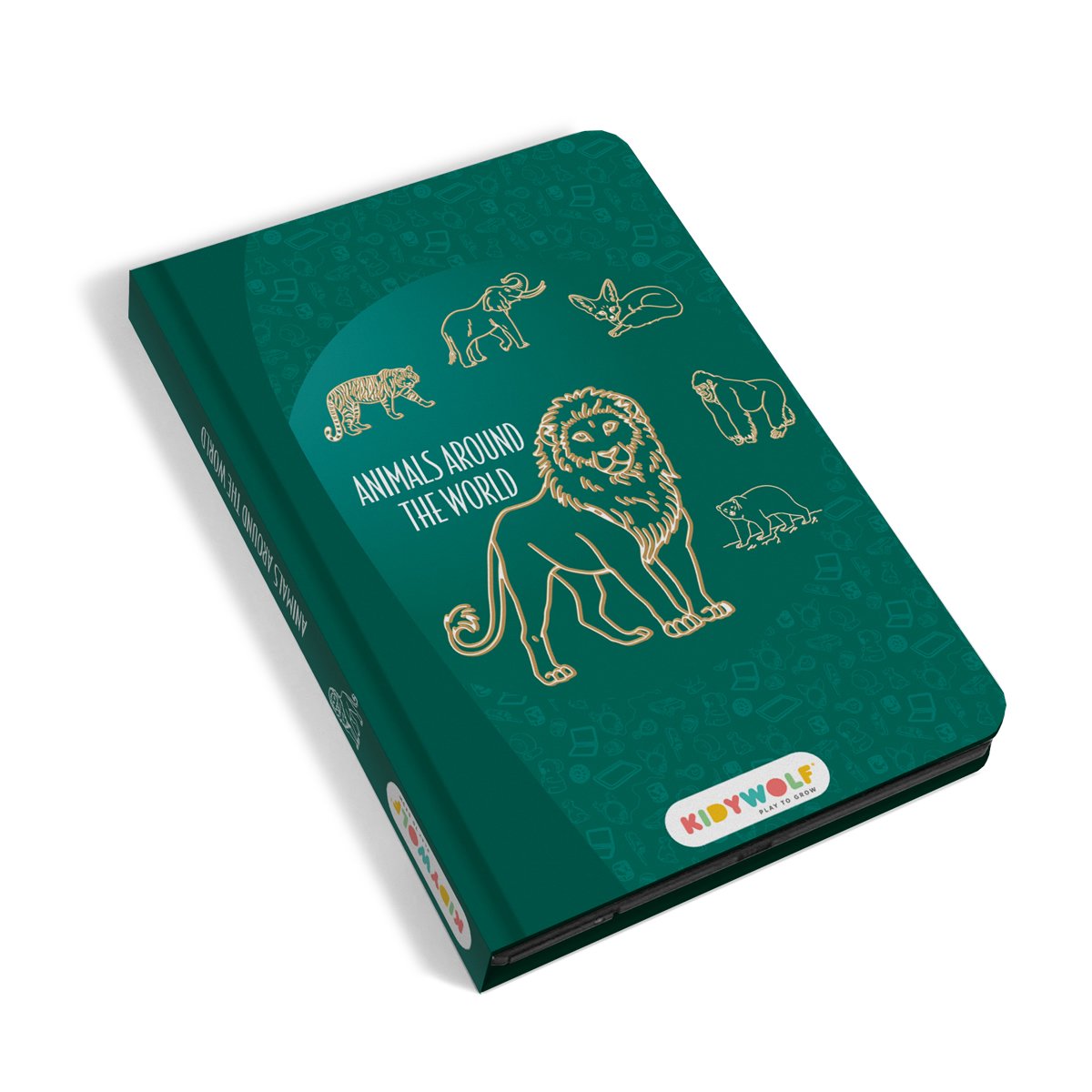 比利時KIDYWOLF 創意學習描繪板(世界動物)