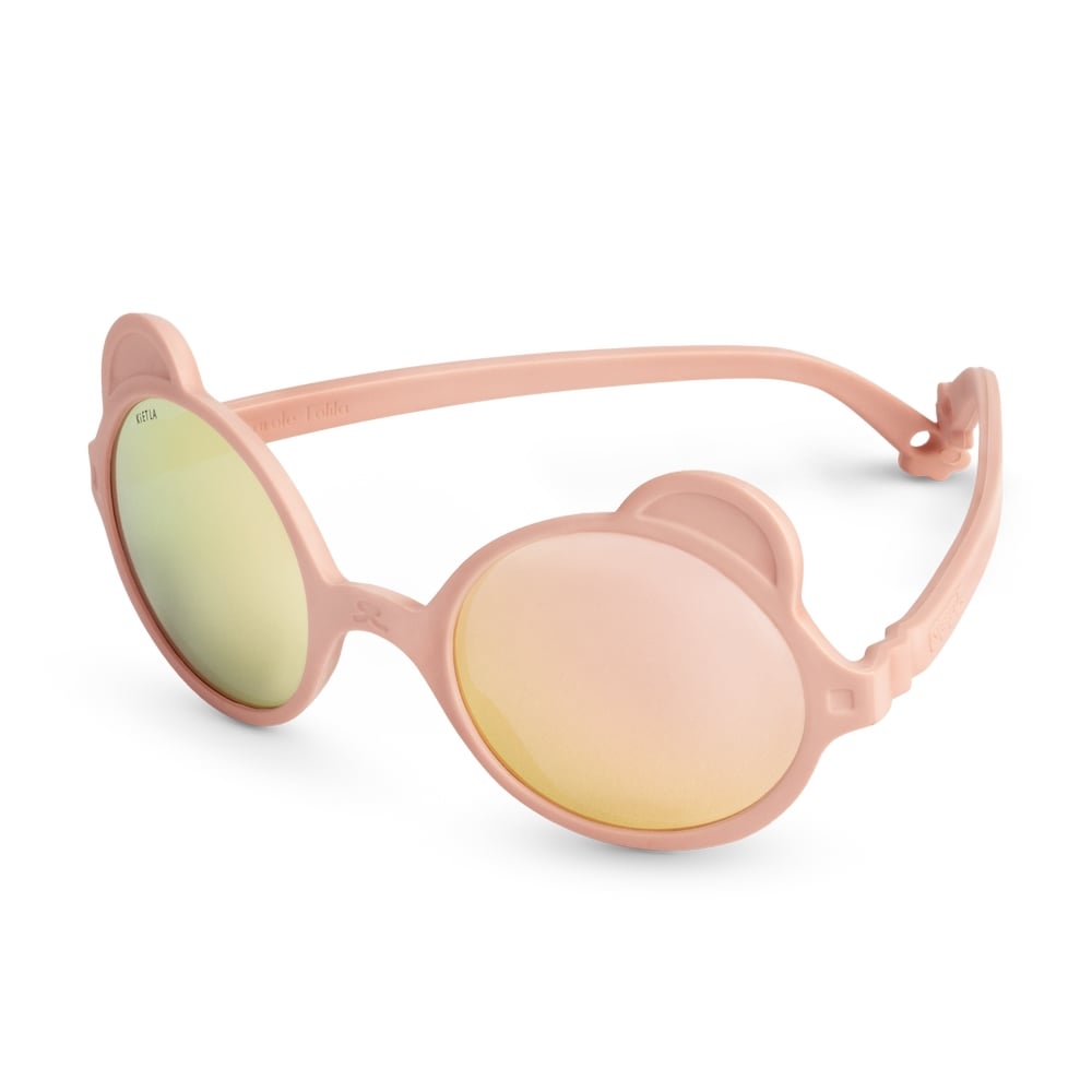 法國KiETLA OURS'ON萌貝熊幼兒太陽眼鏡(1-4Y 蜜桃粉)