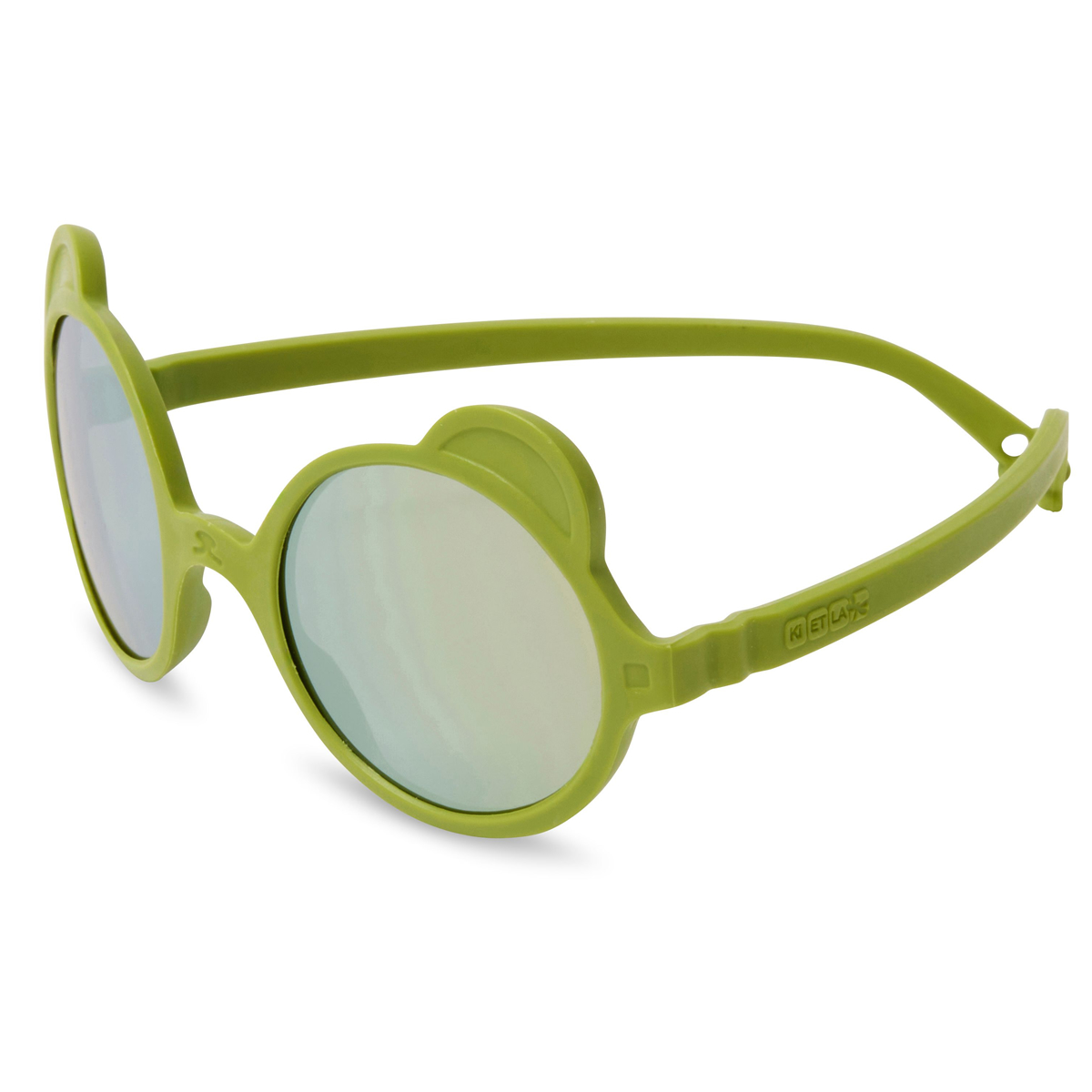 法國KiETLA OURSON萌貝熊幼兒太陽眼鏡（1-4Y｜橄欖綠）