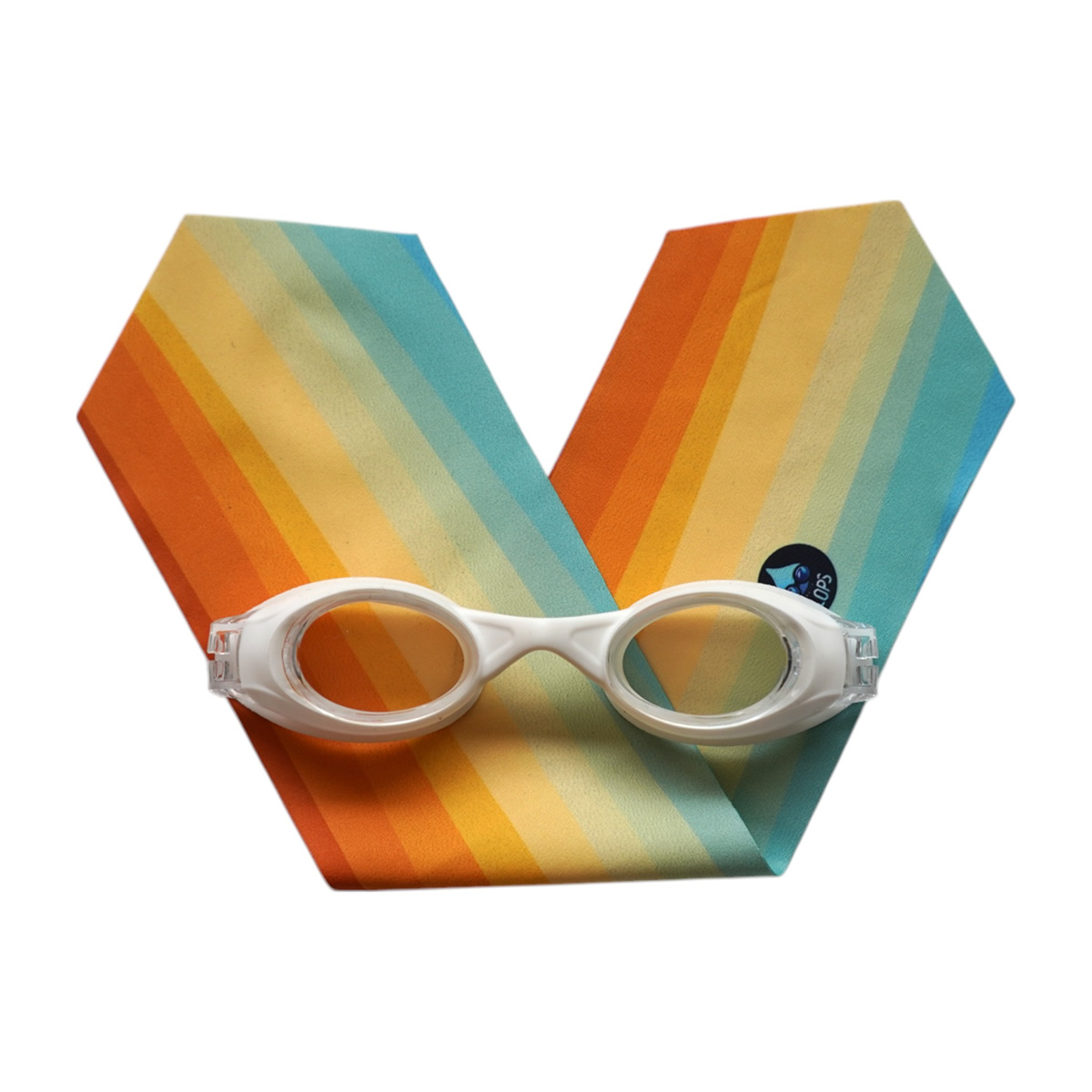 法國waterplops-兒童游泳泳鏡(晨光幸福/透明)