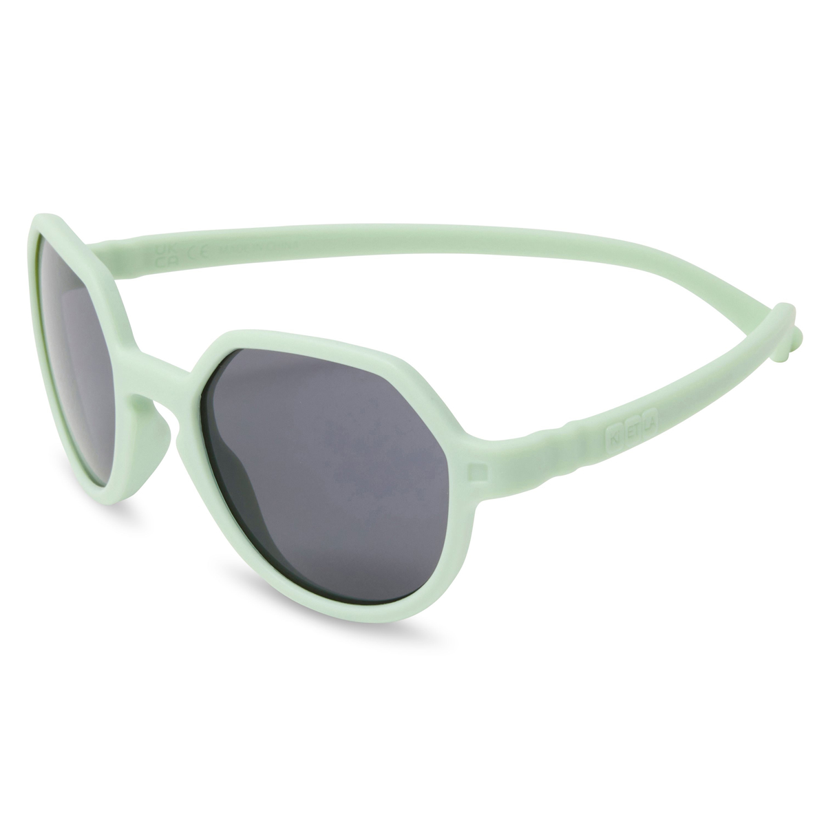 法國KiETLA OOZZ奧茲幼兒太陽眼鏡（0–4Y｜霧茶綠）