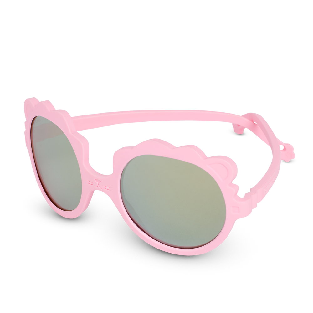 法國KiETLA LION萌貝獅幼兒太陽眼鏡(1-4Y 櫻花粉)