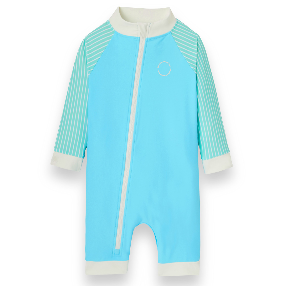 法國KiETLA ICONIK 幼童連身防曬泳衣(海洋藍條紋)