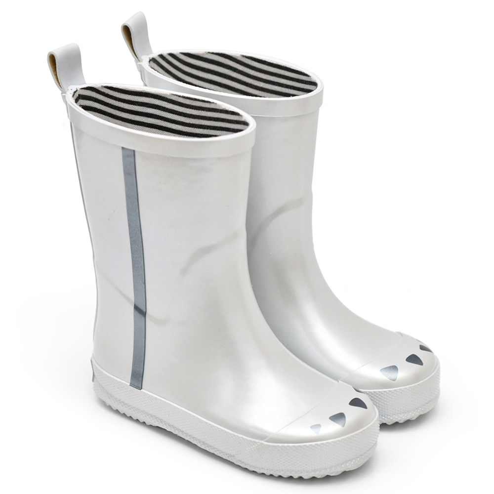 法國BOXBO MARINE STRIPE雨靴-愛時尚(星際銀)